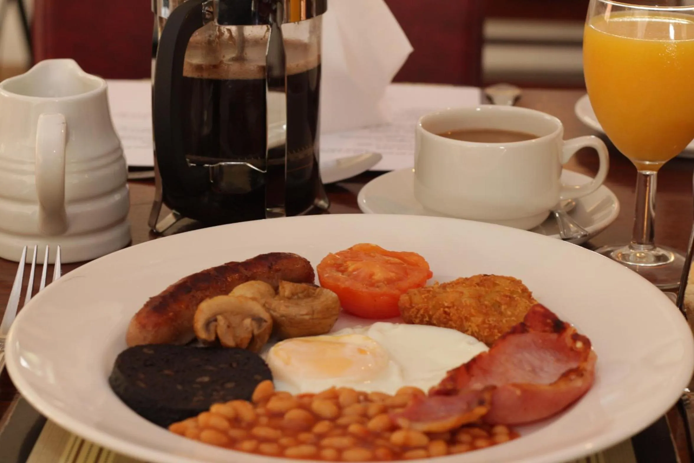 English/Irish breakfast in Abbey Grange Hotel