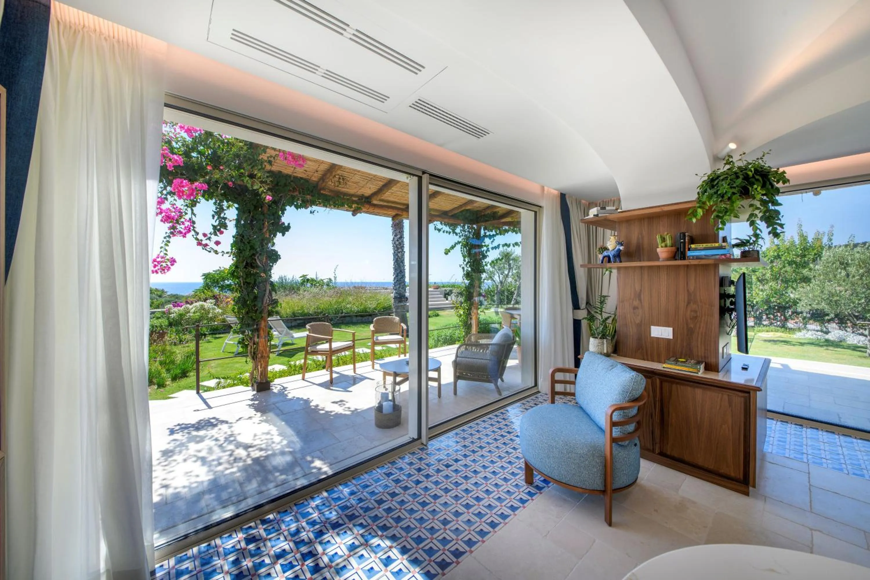 Garden view in OraBlu Villas