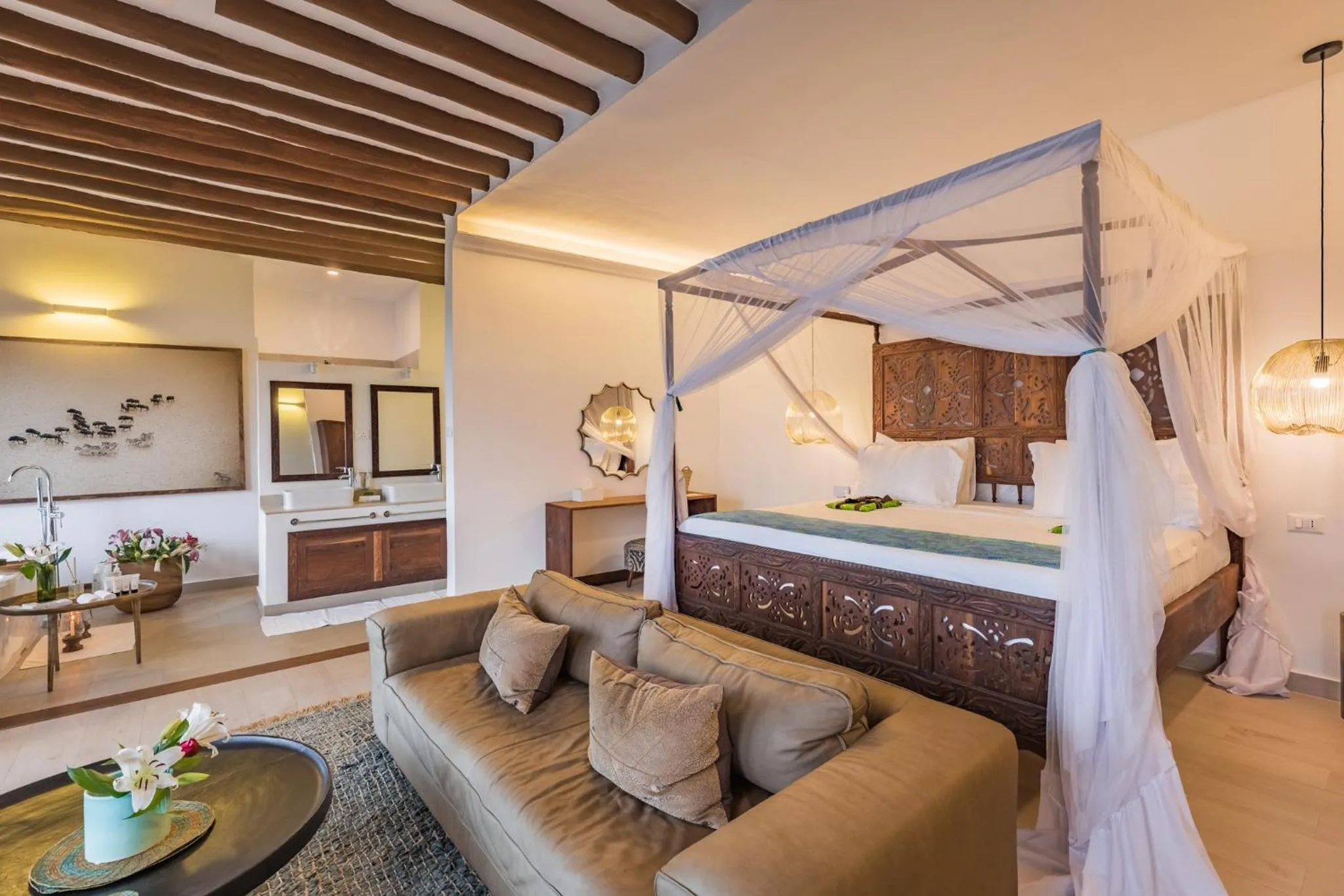 Living room, Bed in Konokono Beach Resort and Isaraya Luxury Overwater Villas