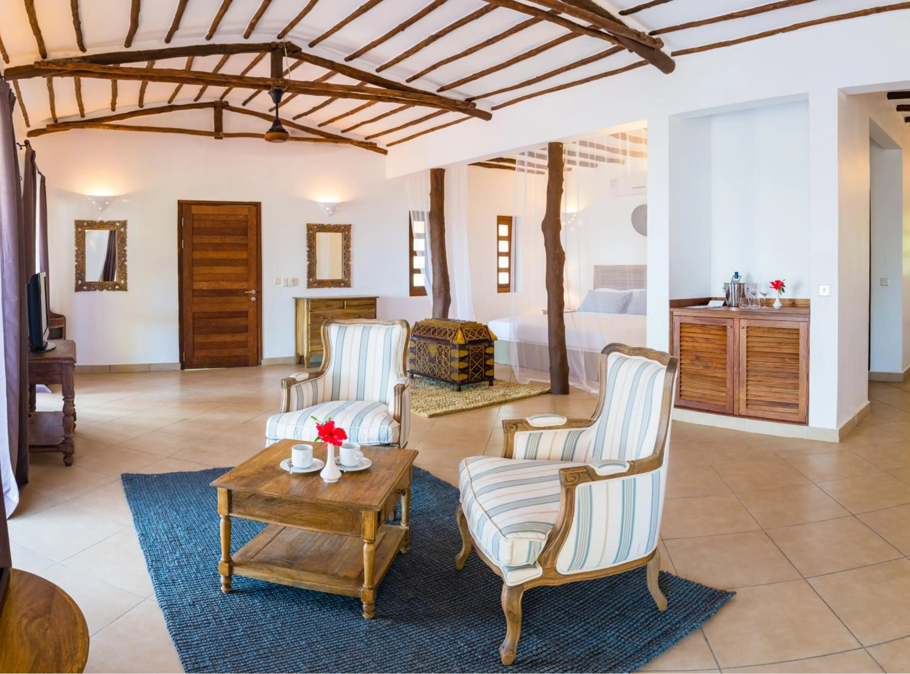 Seating area in Konokono Beach Resort and Isaraya Luxury Overwater Villas