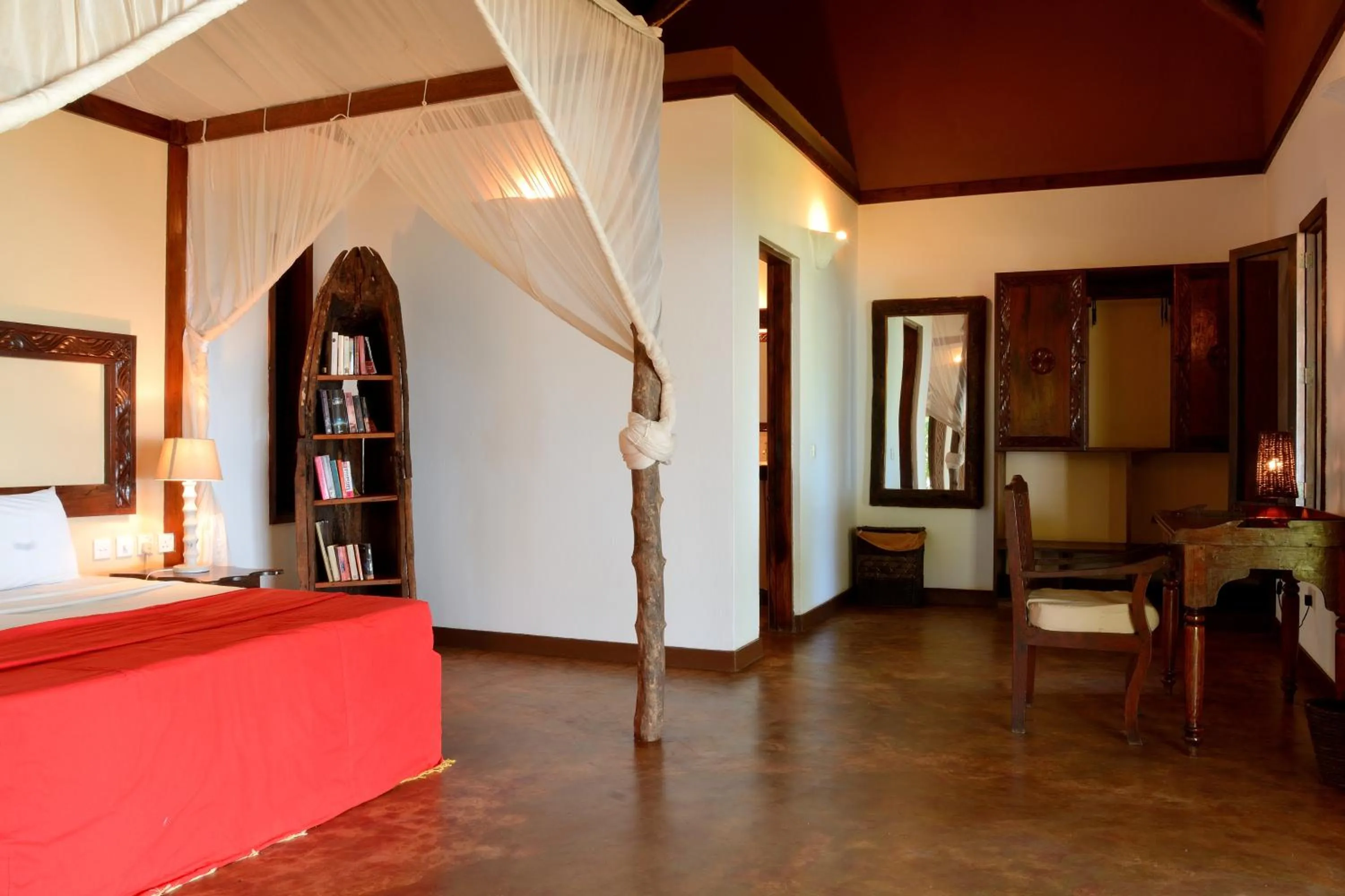 Bed in Fumba Beach Lodge