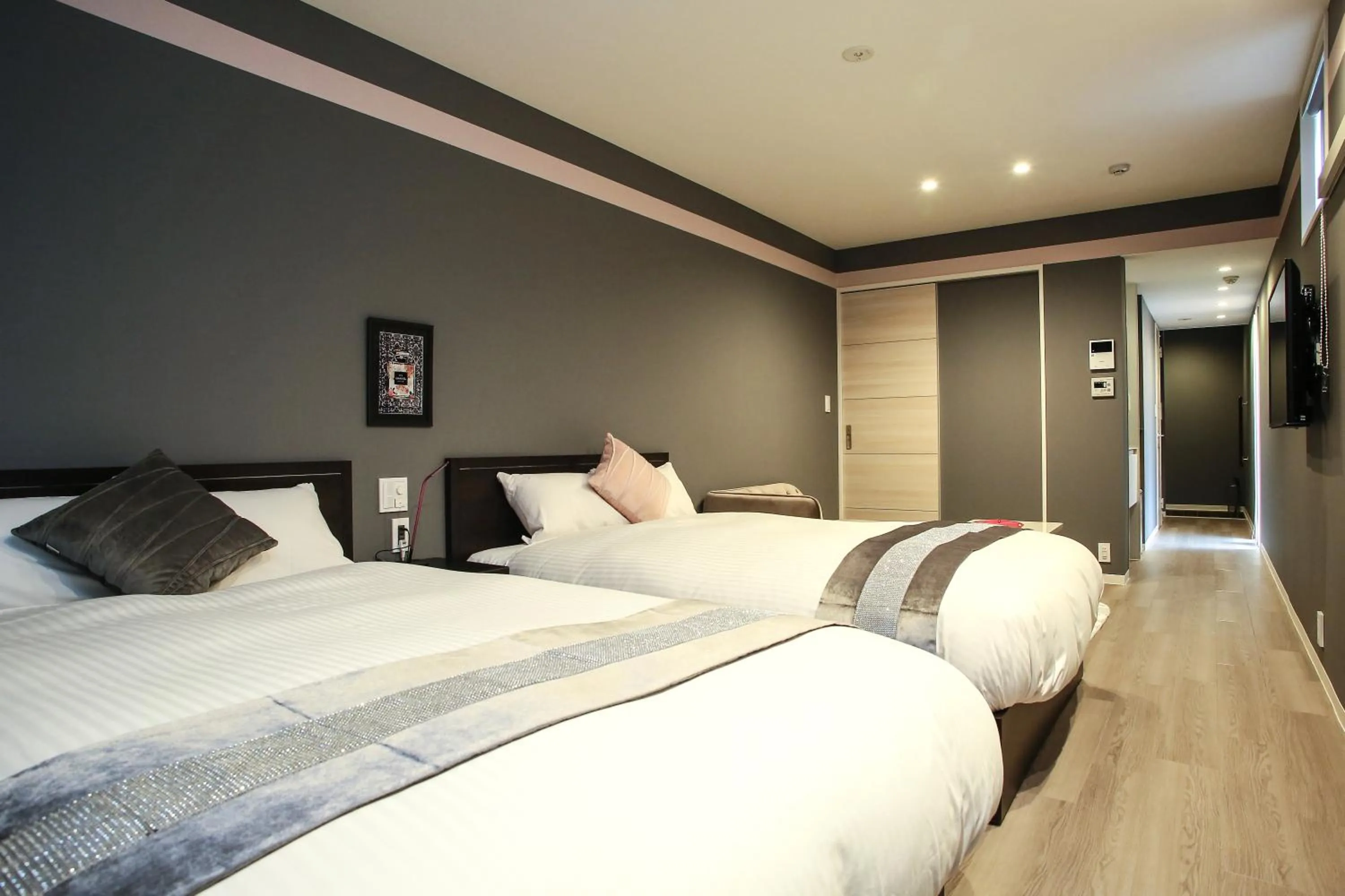 Bed in FUKUOKA MOJIKO STAY