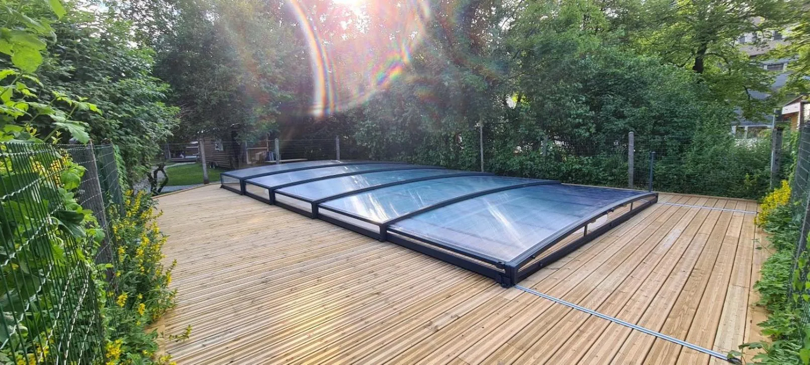 Swimming pool in Auberge de la Rivière