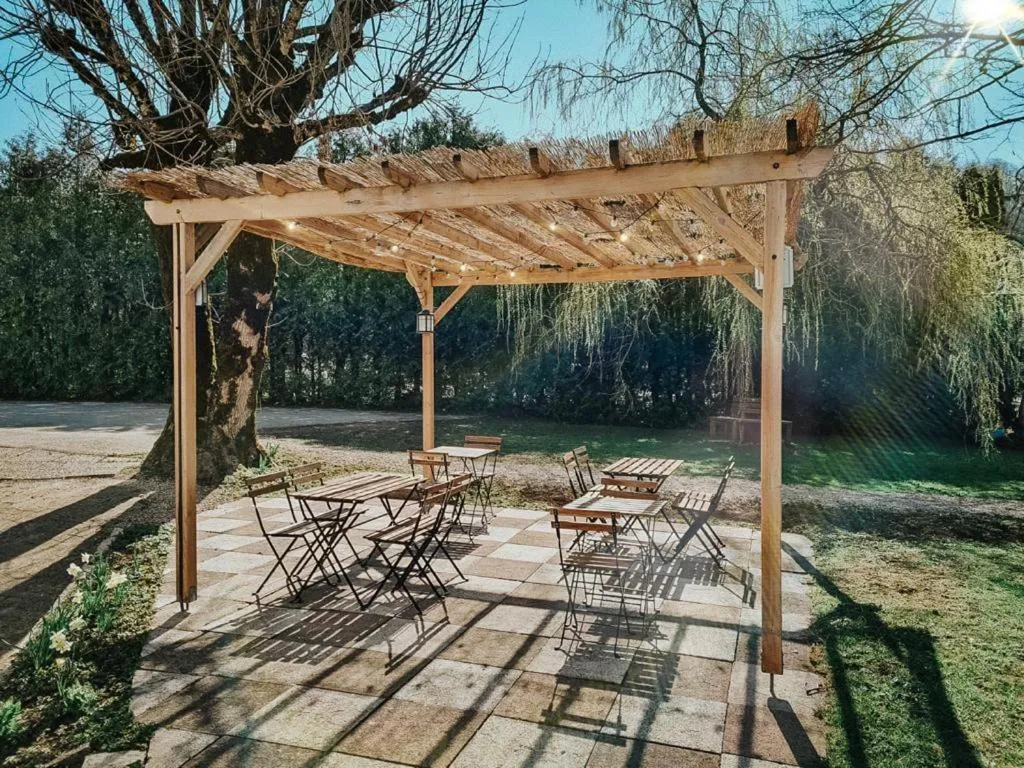 Patio in Auberge de la Rivière