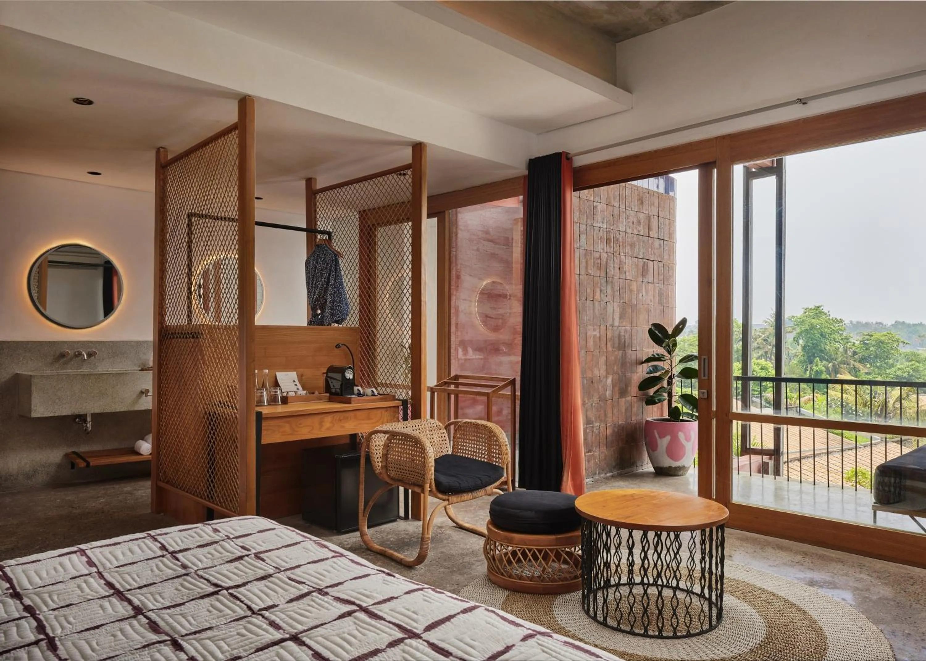 Living room, Bed in Shore Amora Canggu