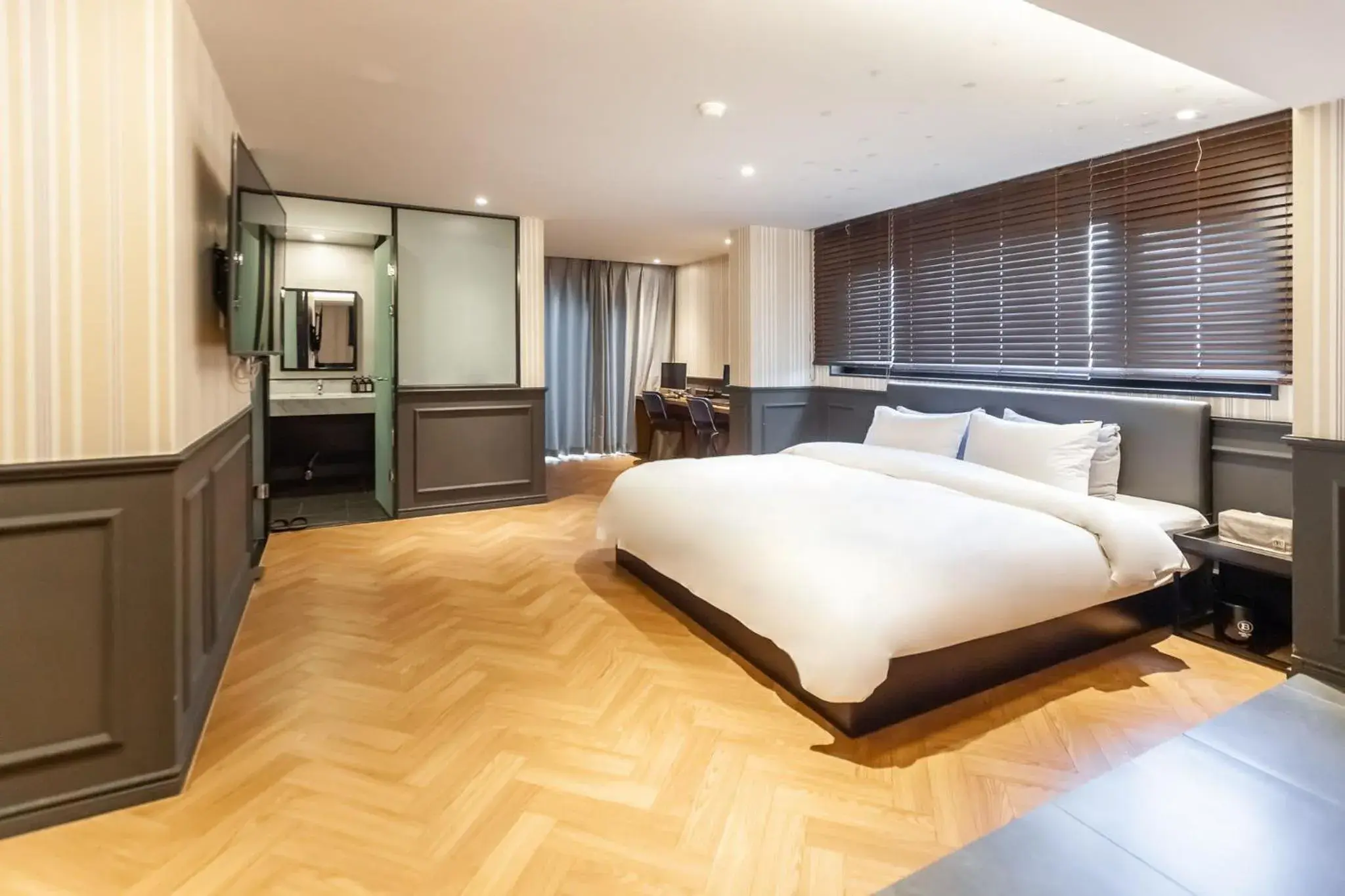 Bed in Brown Dot Hotel Seomyeon Bed in Brown Dot Hotel Seomyeon