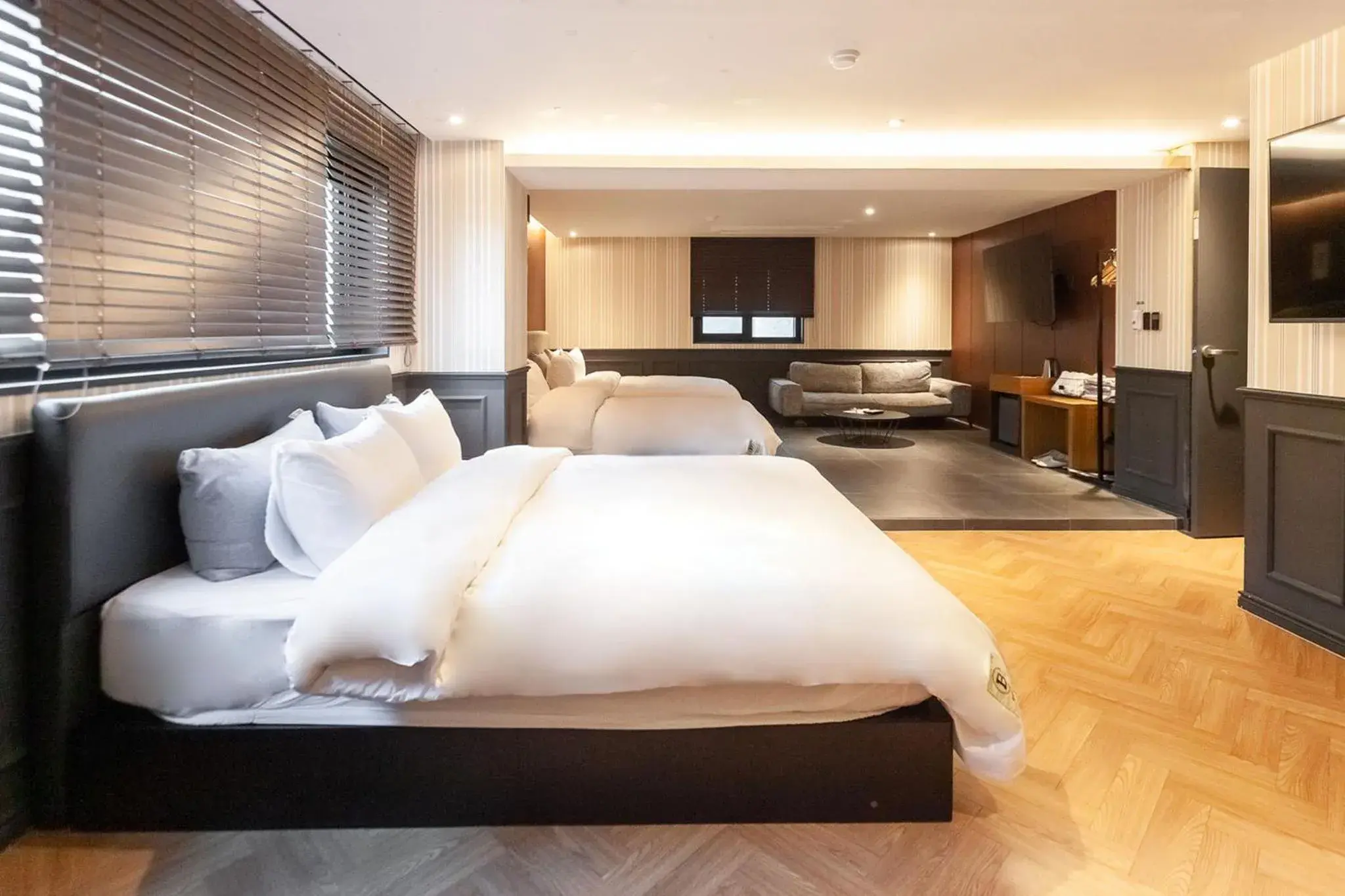 Bed in Brown Dot Hotel Seomyeon Bed in Brown Dot Hotel Seomyeon