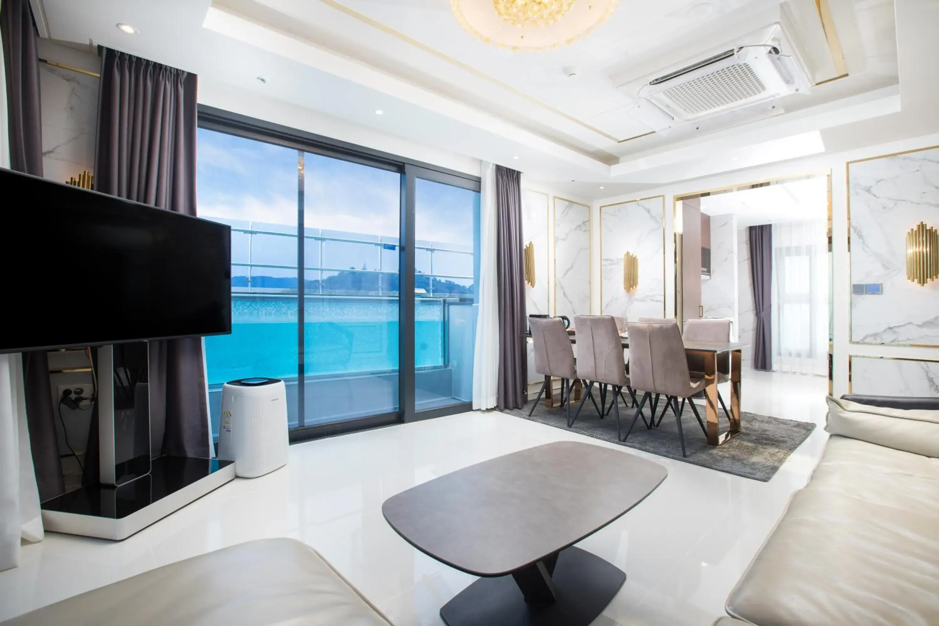 Living room in Utop Marina Hotel & Resort Living room in Utop Marina Hotel & Resort