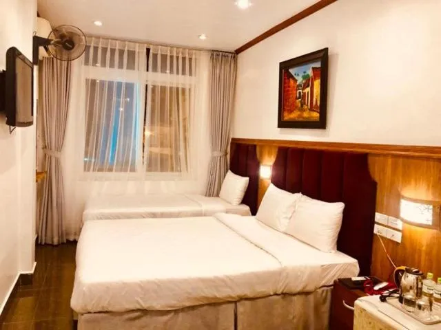 Bed in Hanoi Asia Hotel