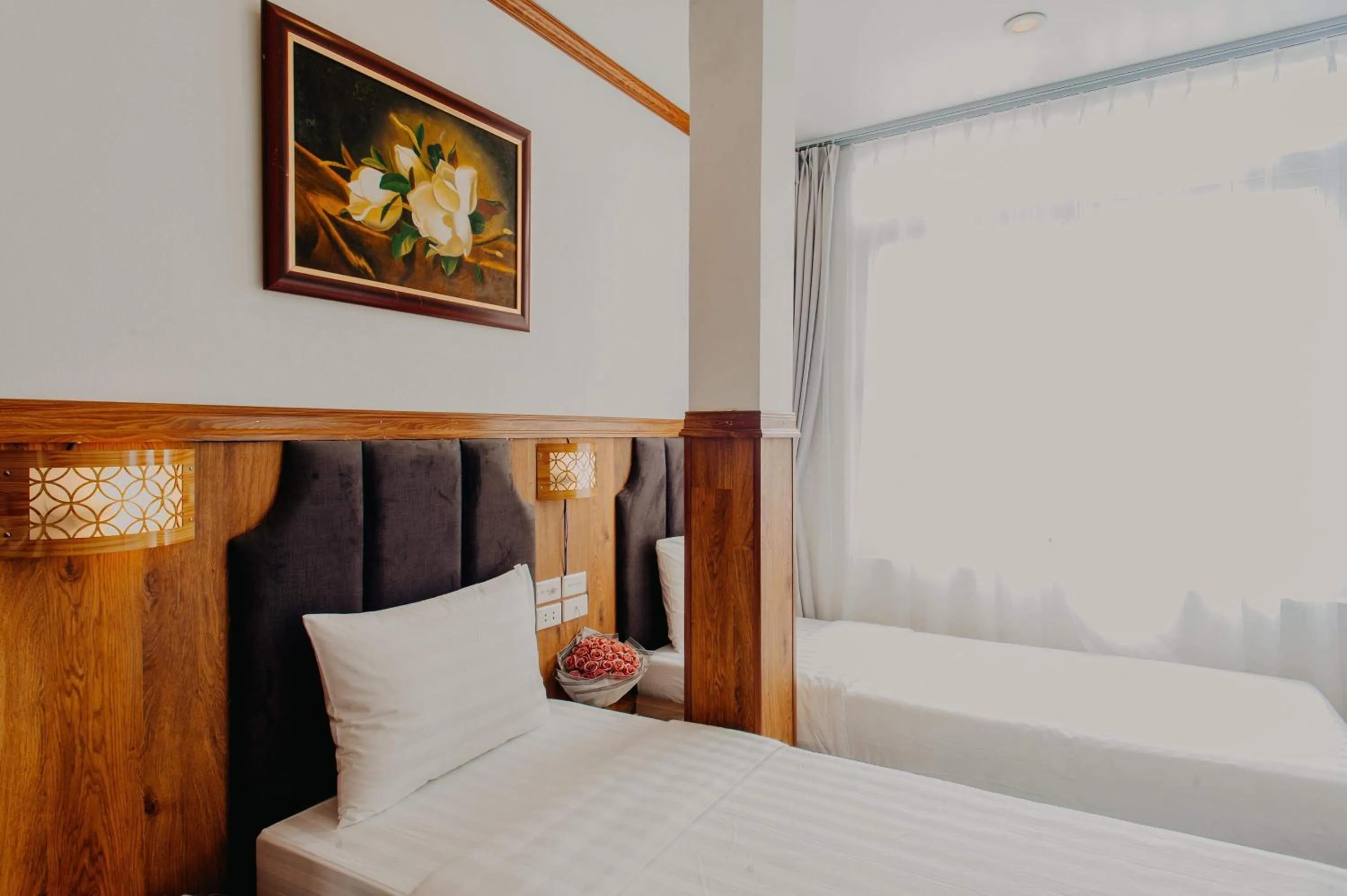 Bed in Hanoi Asia Hotel