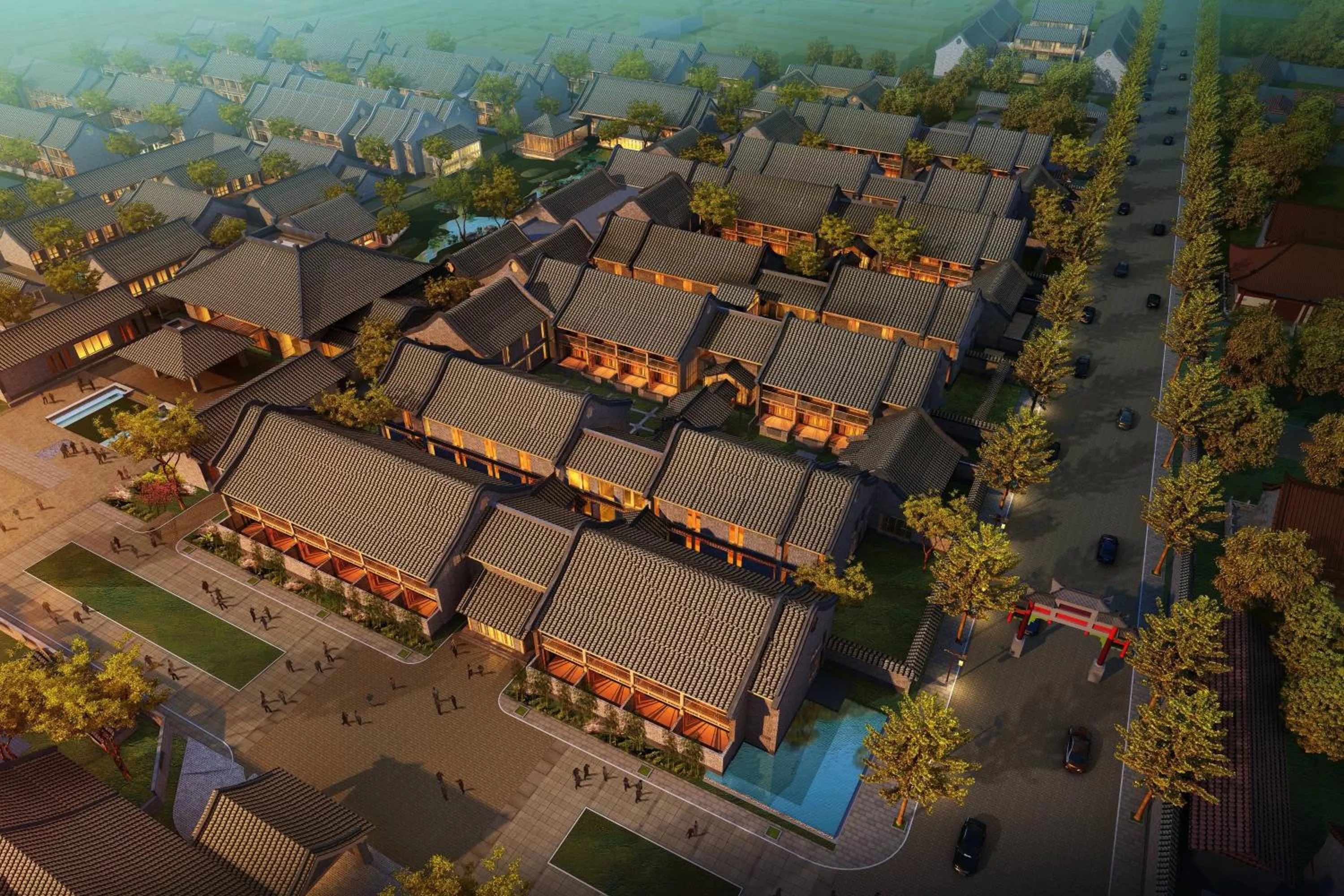 Property building in JW Marriott Hotel Qufu