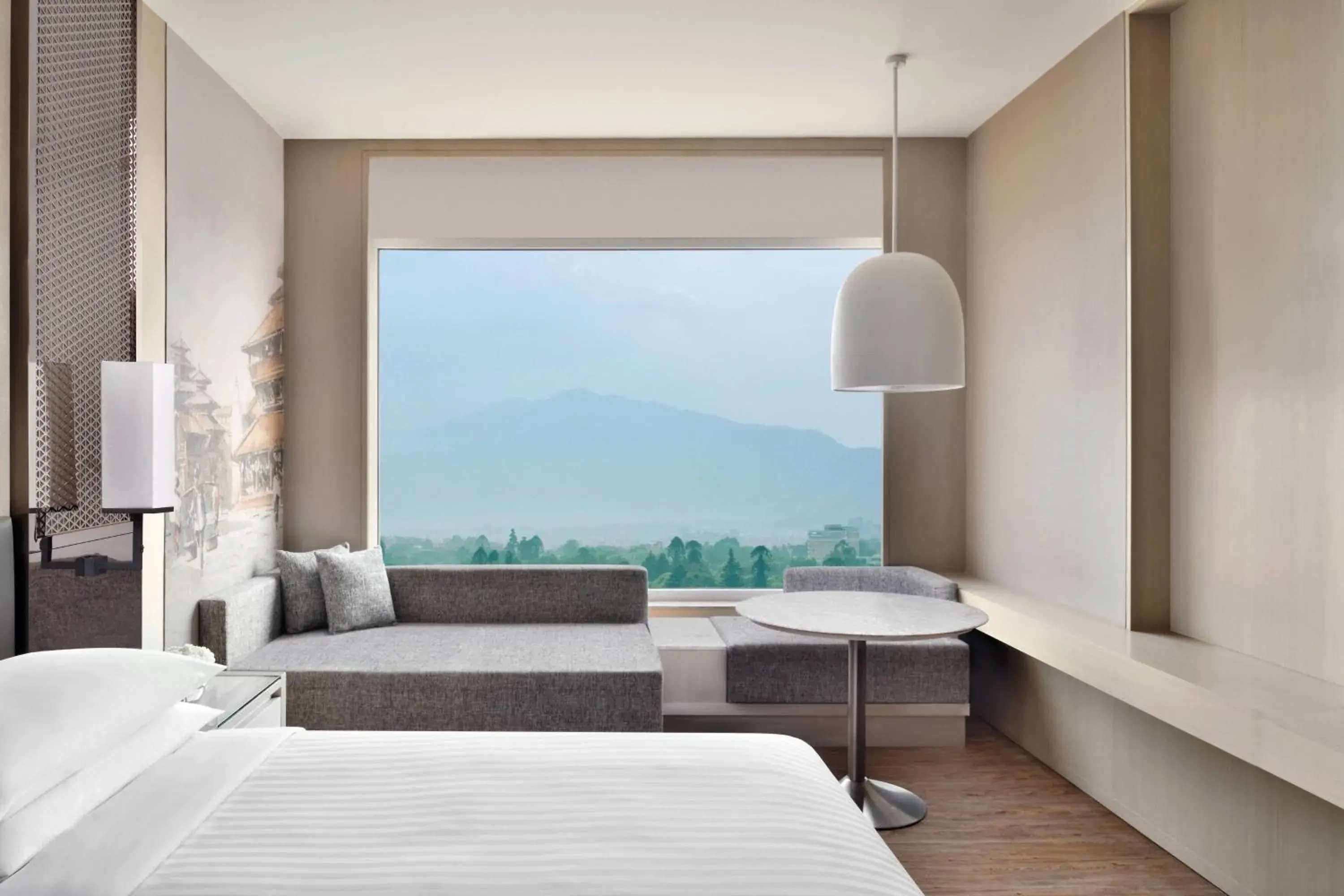 Club Room with M Club lounge access, 1 King, Mountain view - single occupancy in Kathmandu Marriott Hotel Club Room with M Club lounge access, 1 King, Mountain view - single occupancy in Kathmandu Marriott Hotel