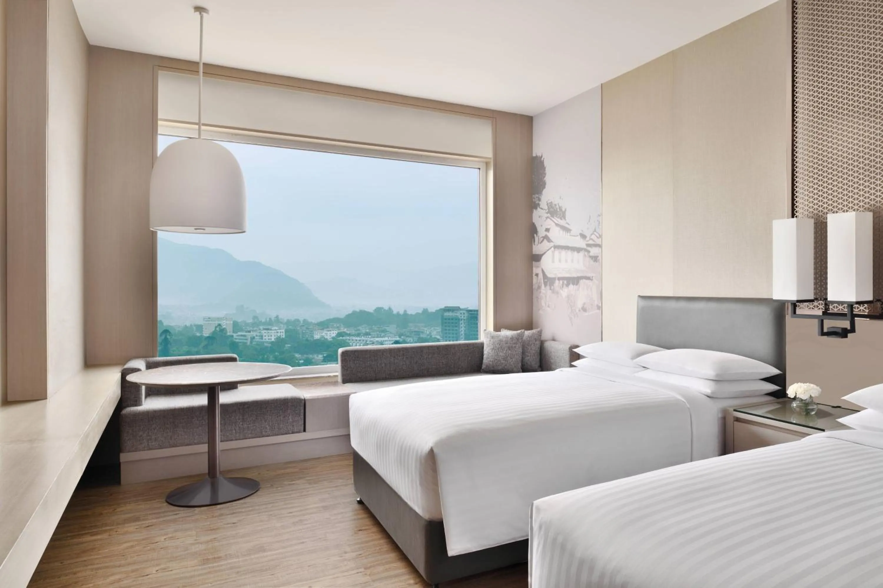 Photo of the whole room, Bed in Kathmandu Marriott Hotel