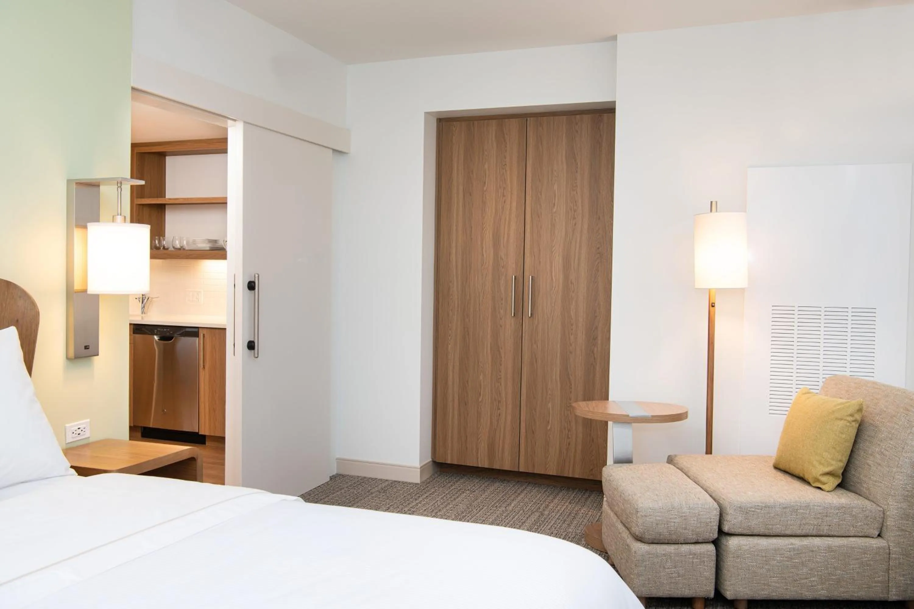 Bedroom, Bed in Element Scottsdale at SkySong