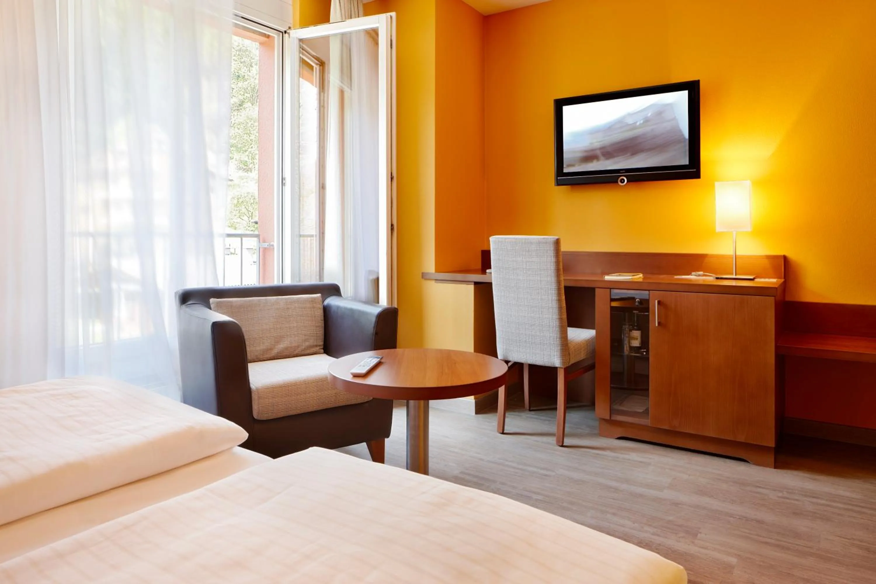 Photo of the whole room, Bed in Montfort - das Hotel