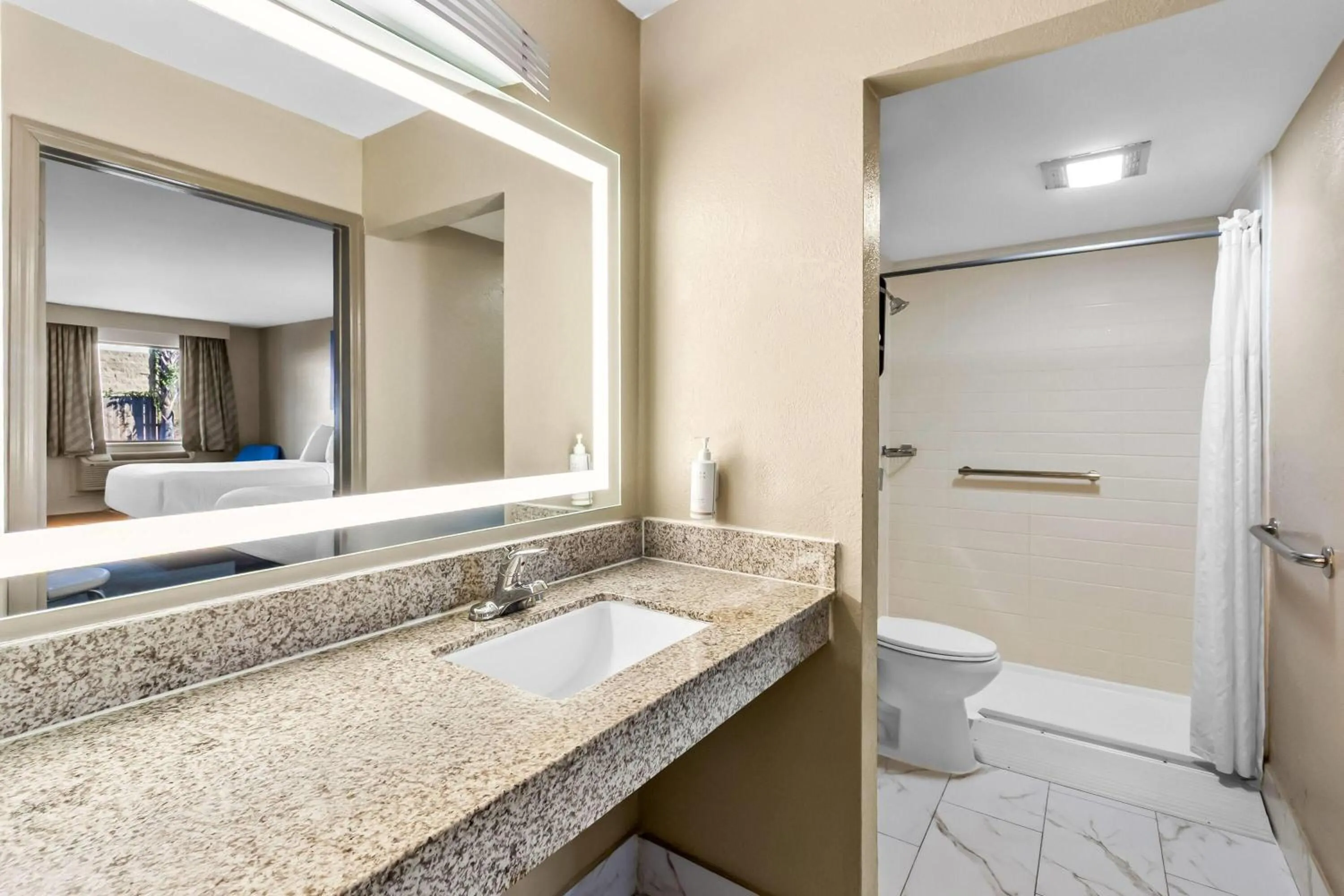 Shower in Days Inn by Wyndham Goose Creek