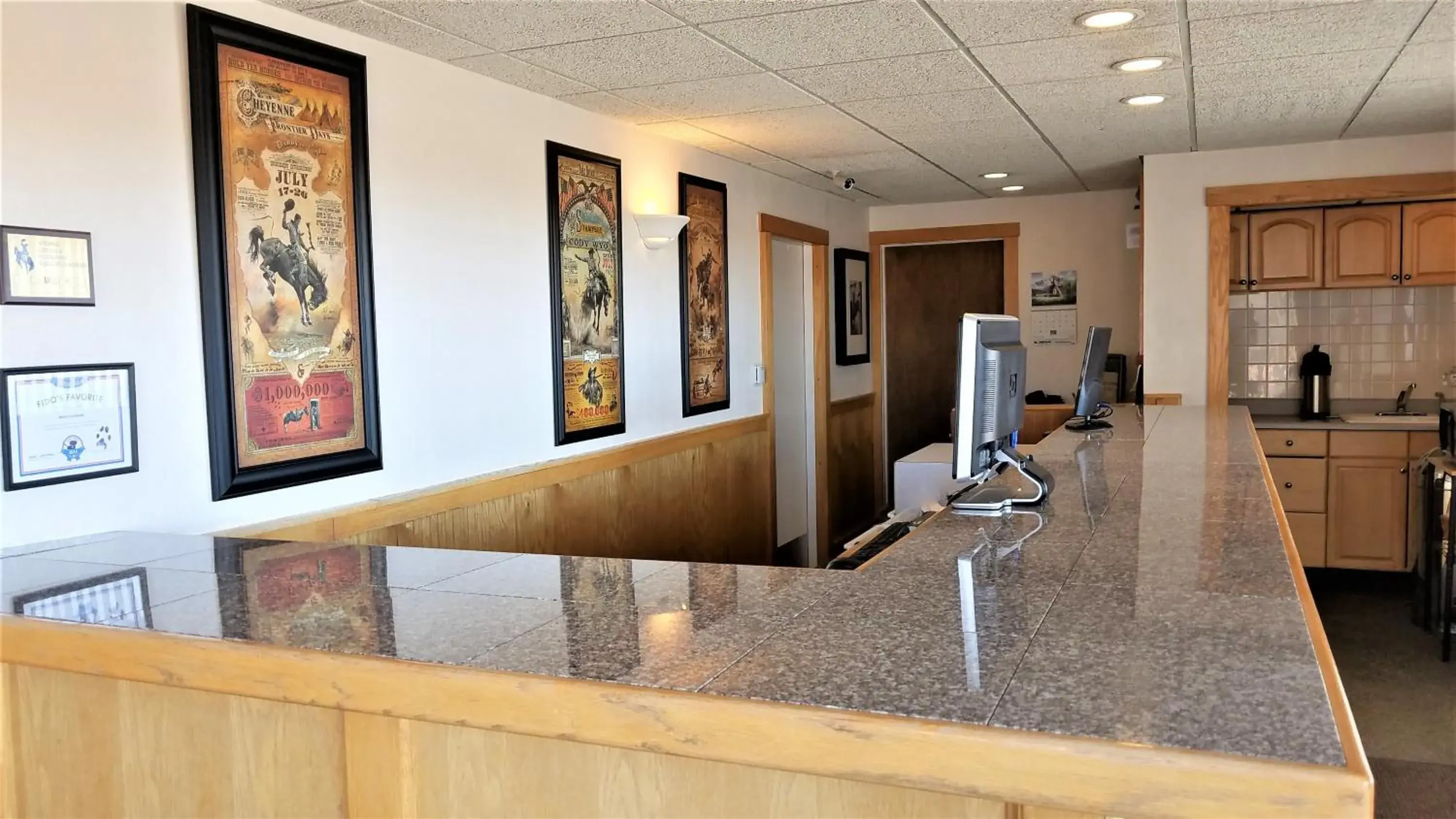 Lobby or reception in Motel 8 Laramie Lobby or reception in Motel 8 Laramie