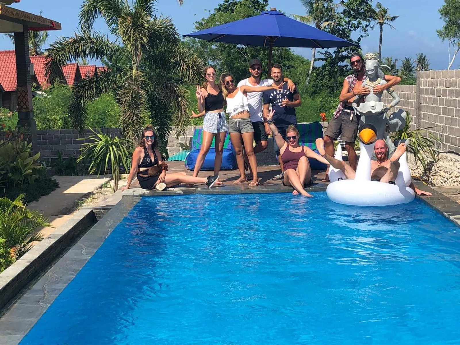 On site in Dream Beach Hostel Lembongan