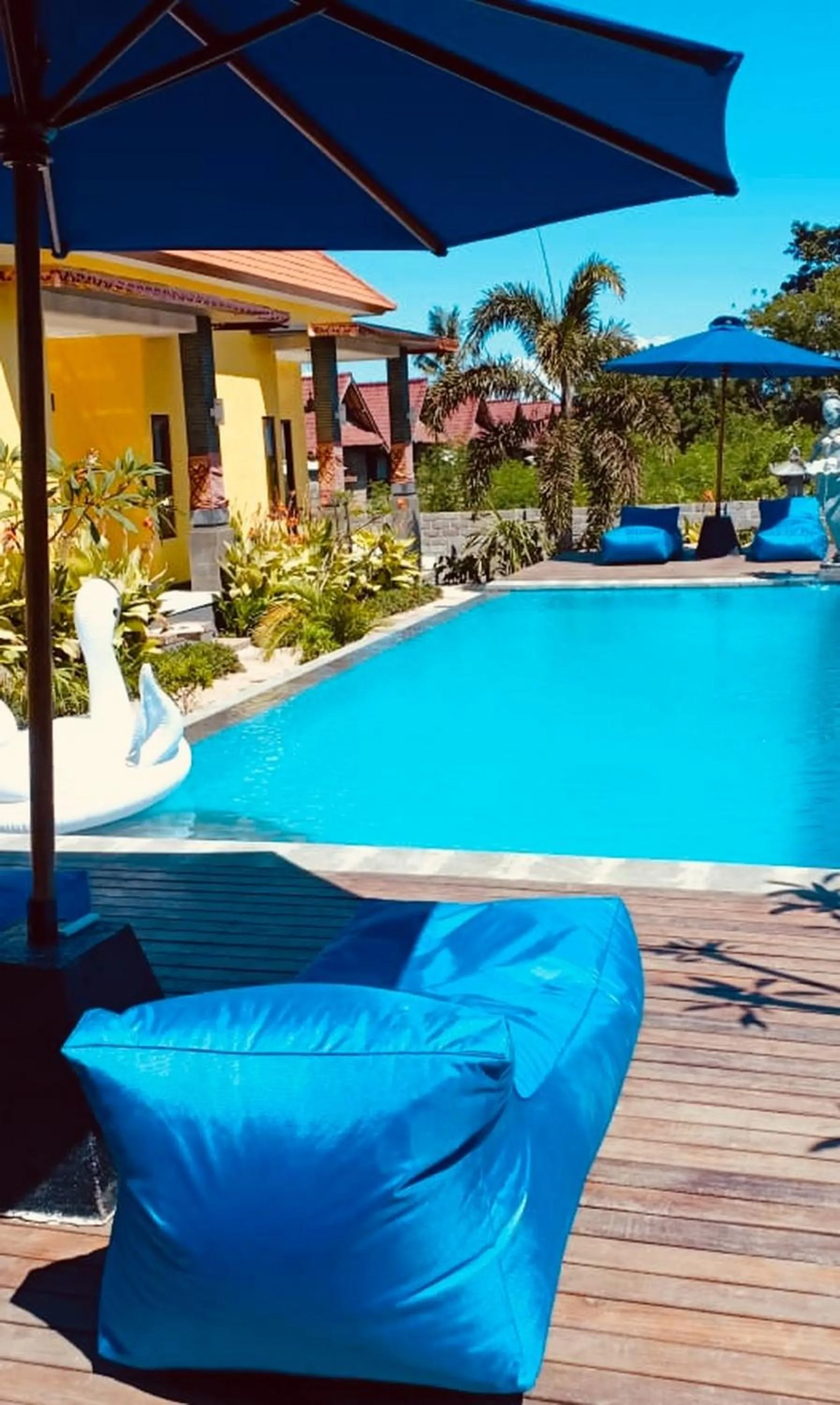 Swimming pool in Dream Beach Hostel Lembongan