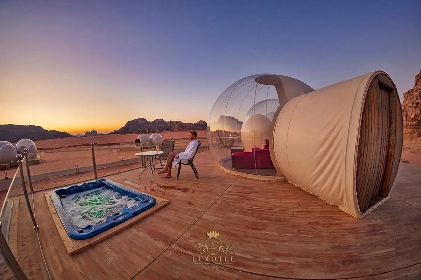 Property building in Wadi Rum Bubble Luxotel Property building in Wadi Rum Bubble Luxotel