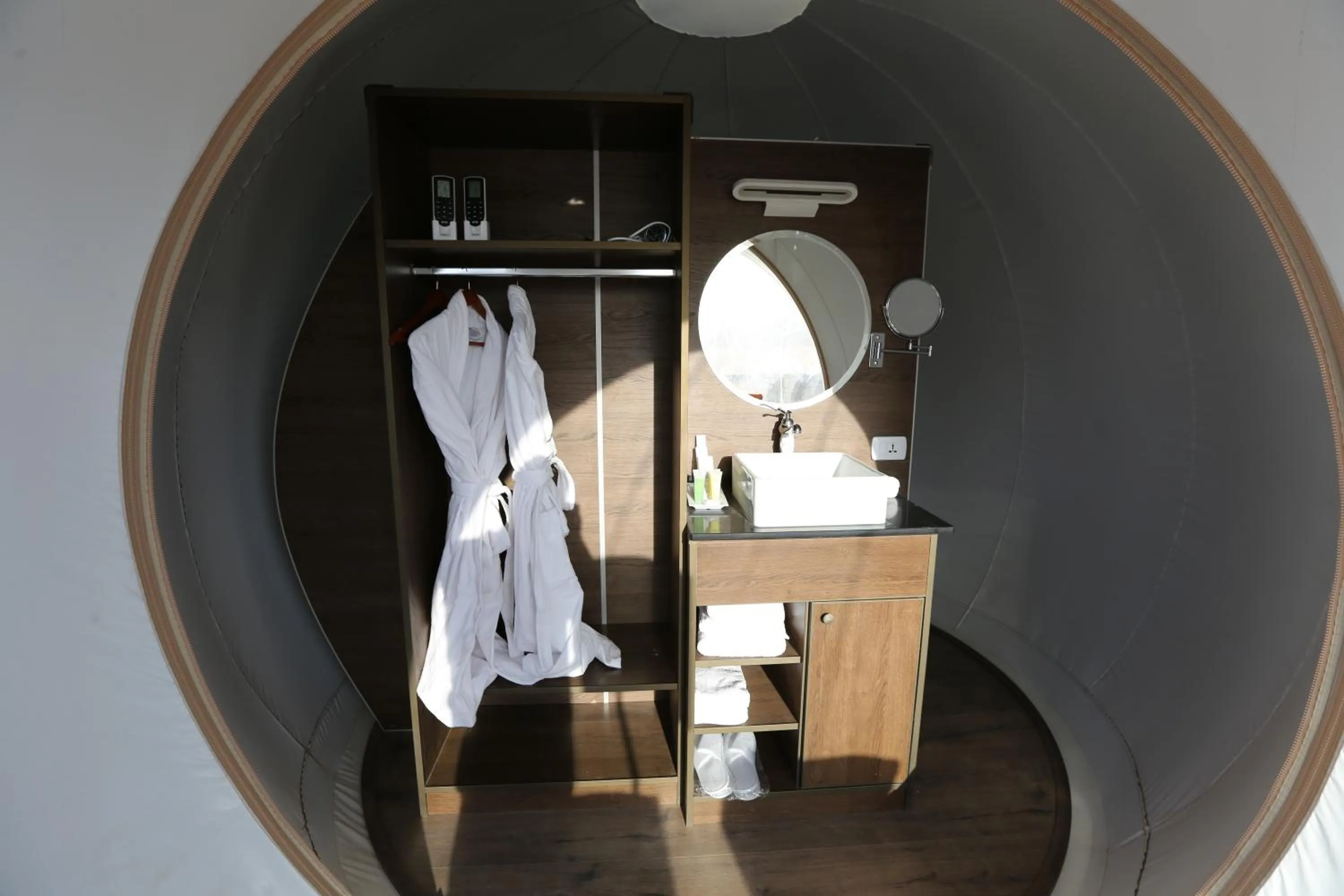 Bathroom in Wadi Rum Bubble Luxotel