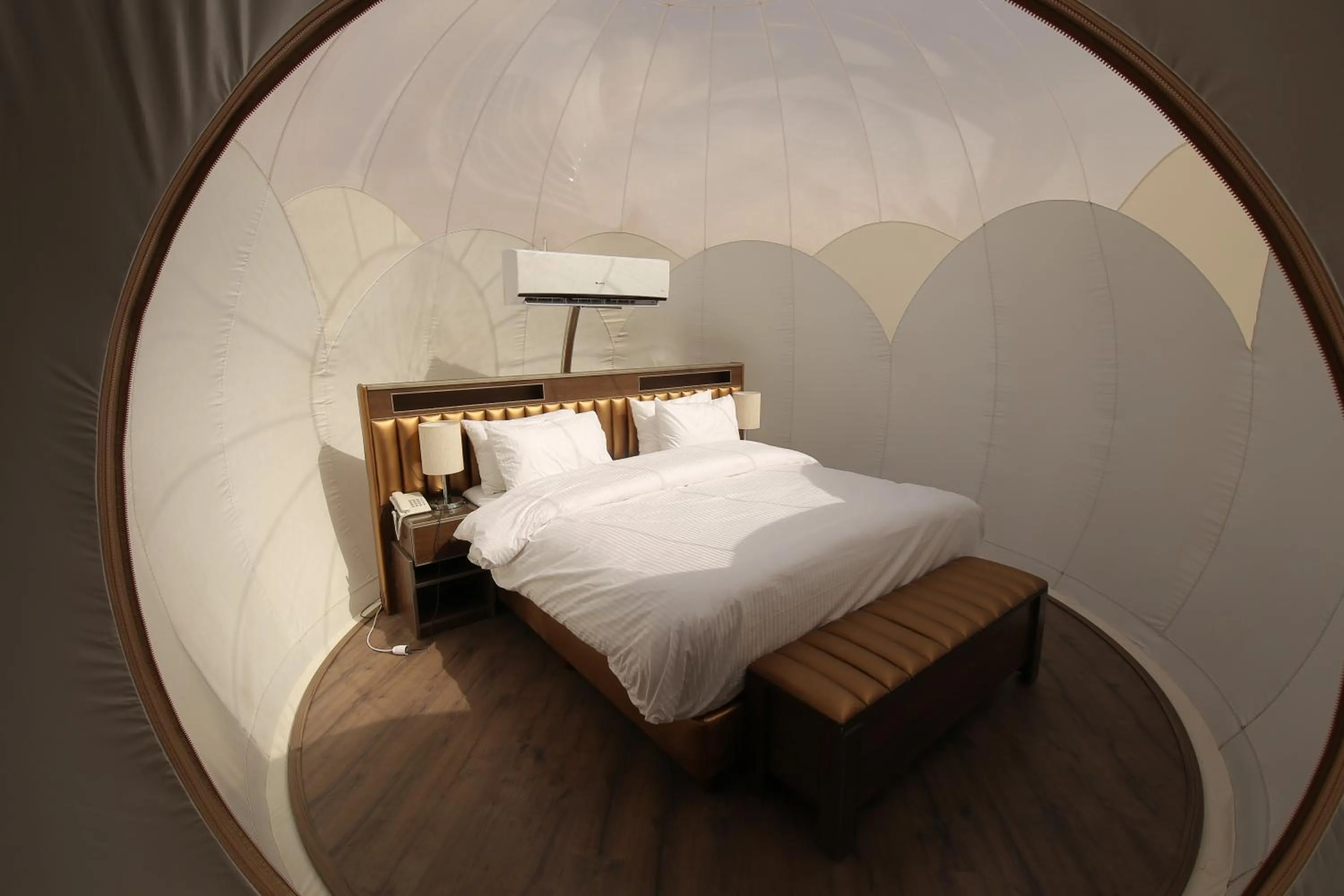 Bedroom, Bed in Wadi Rum Bubble Luxotel