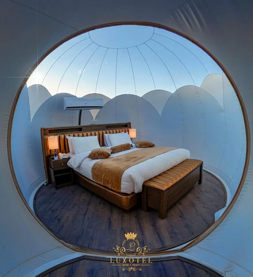 Bedroom, Bed in Wadi Rum Bubble Luxotel