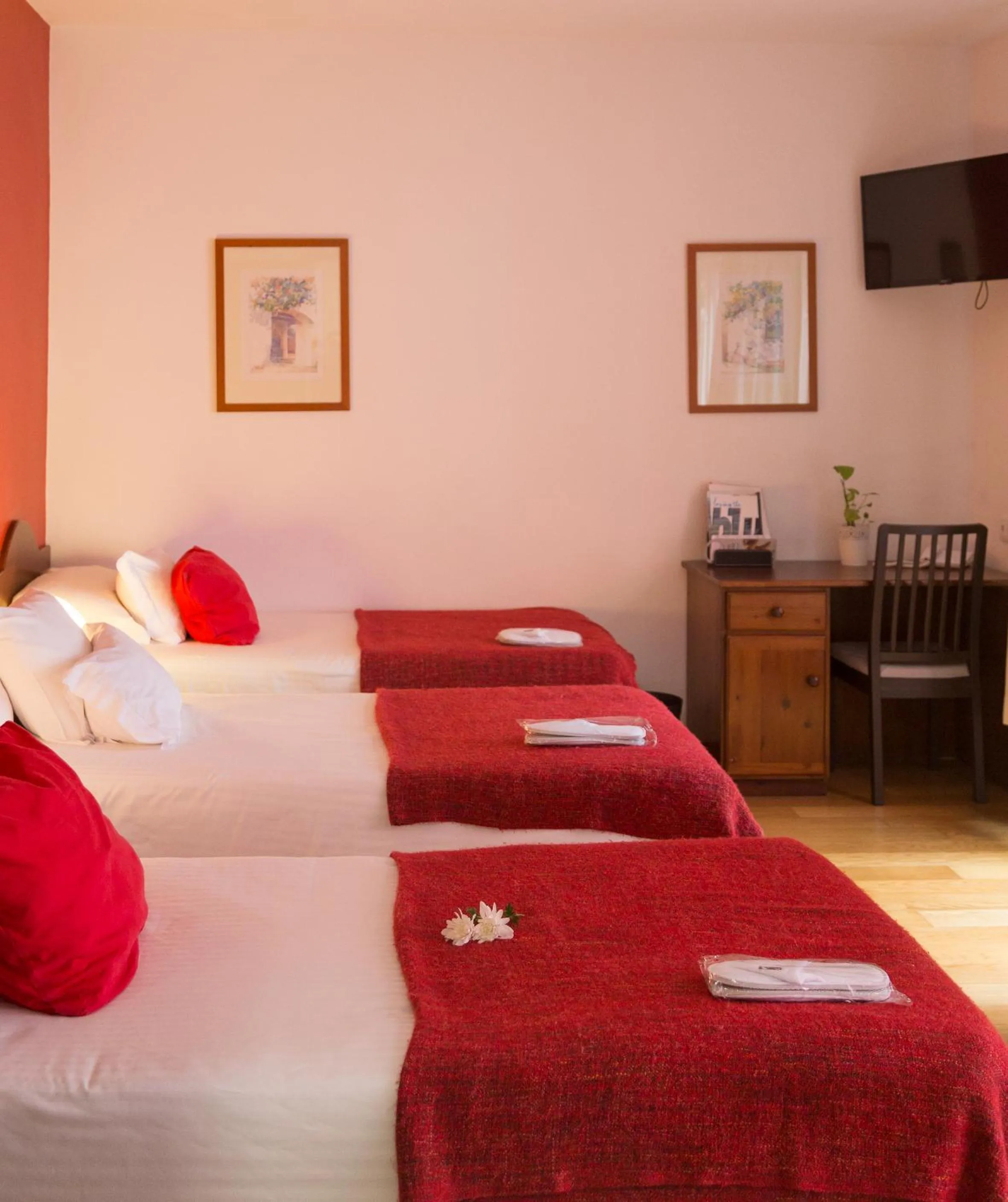 Bed in Hotel Alcides