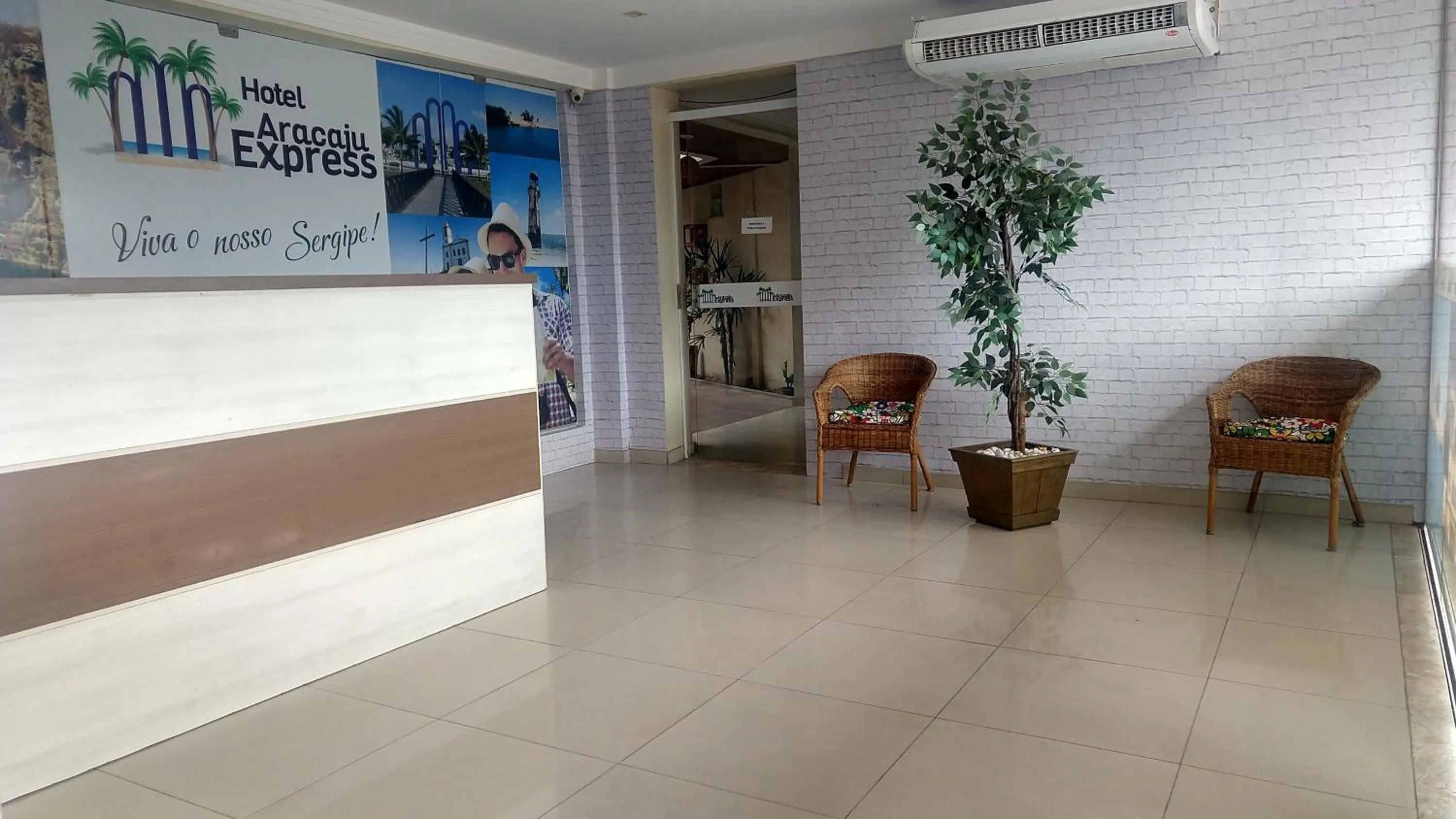 Lobby or reception in Hotel Aracaju Express