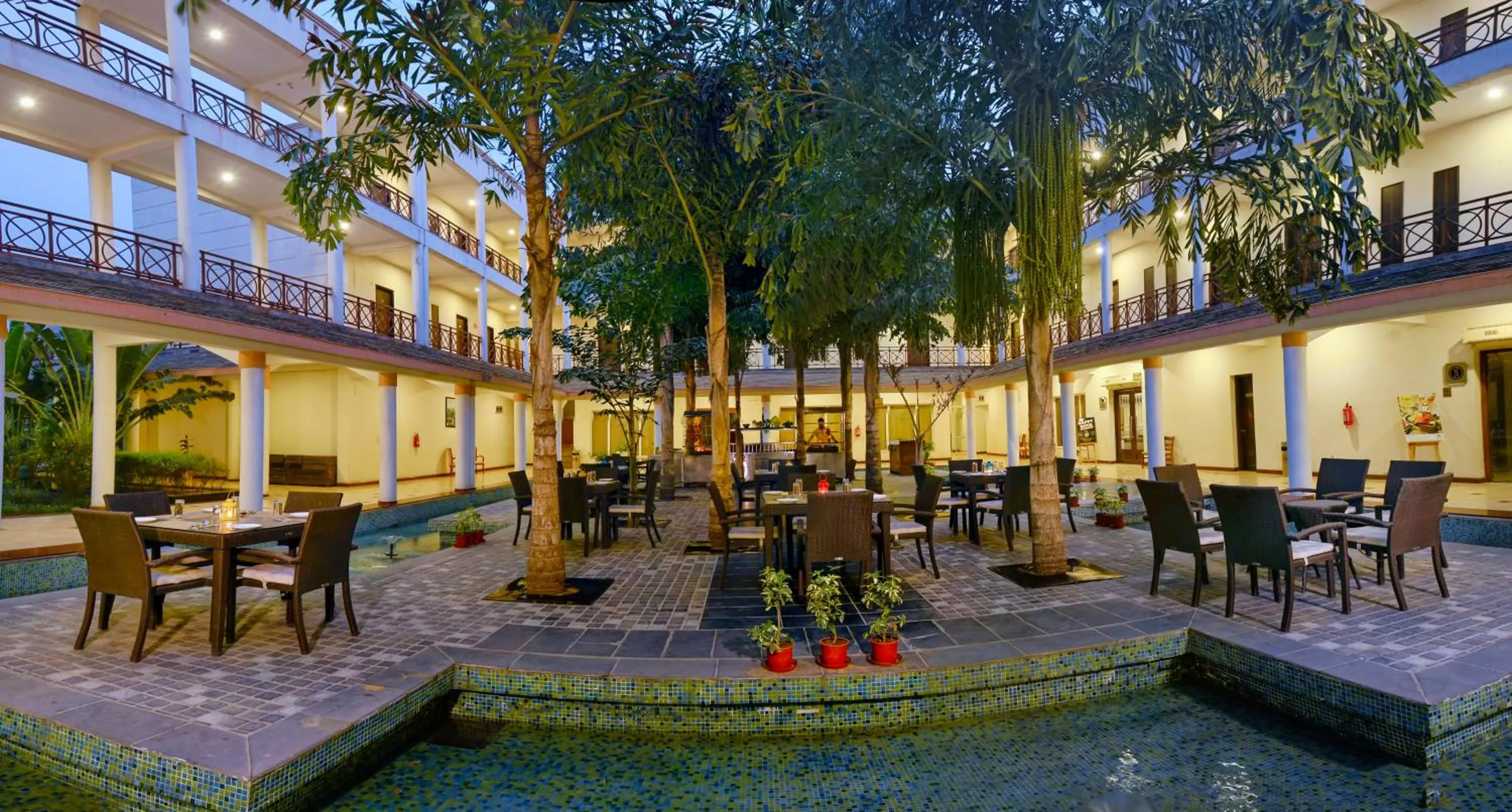 Inner courtyard view in TreeHouse Hotel Club & Spa