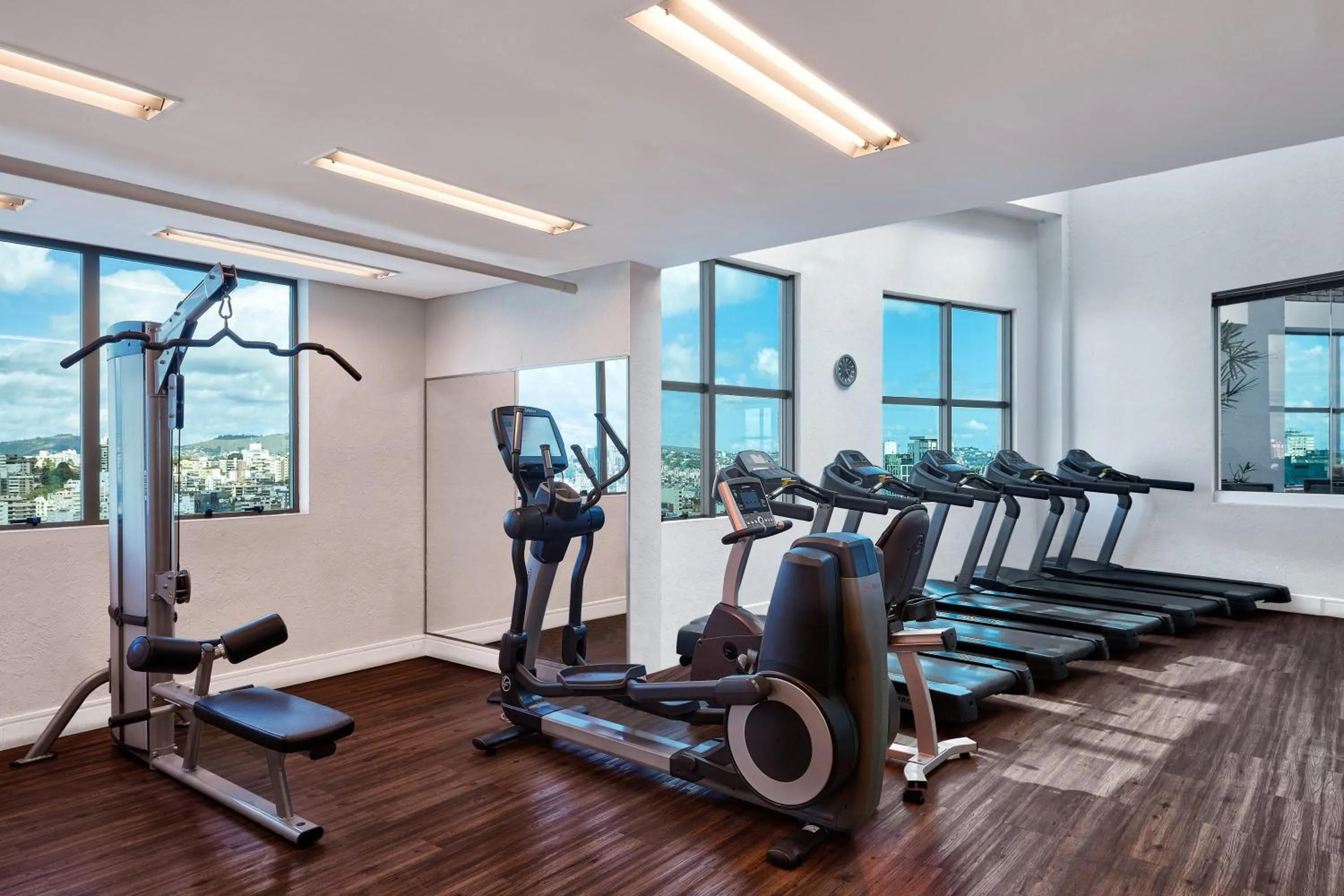 Fitness centre/facilities in Hilton Porto Alegre, Brazil