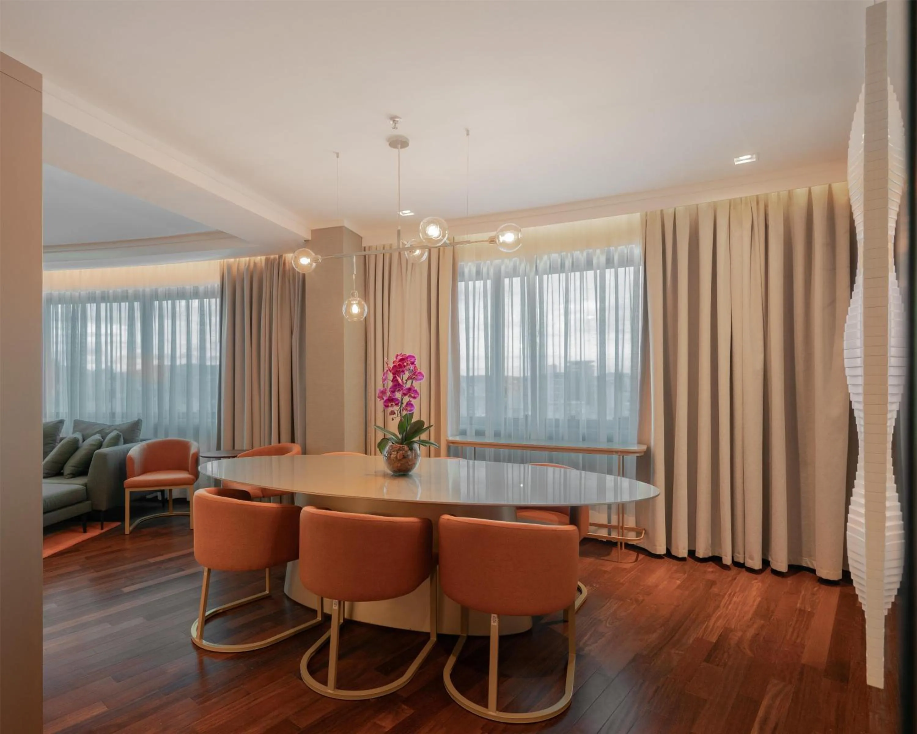 Living room in Hilton Porto Alegre, Brazil