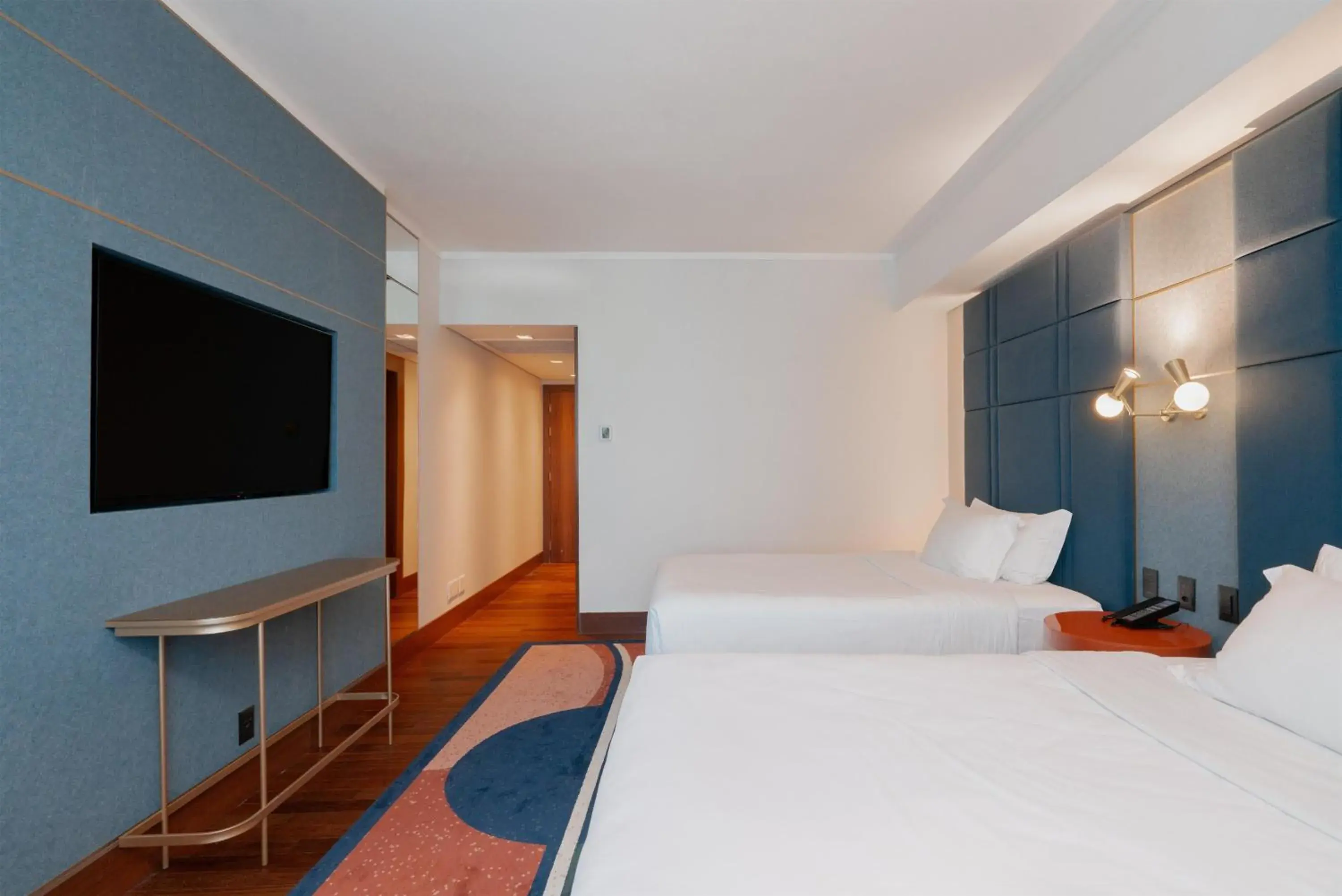 Bed in Hilton Porto Alegre, Brazil Bed in Hilton Porto Alegre, Brazil