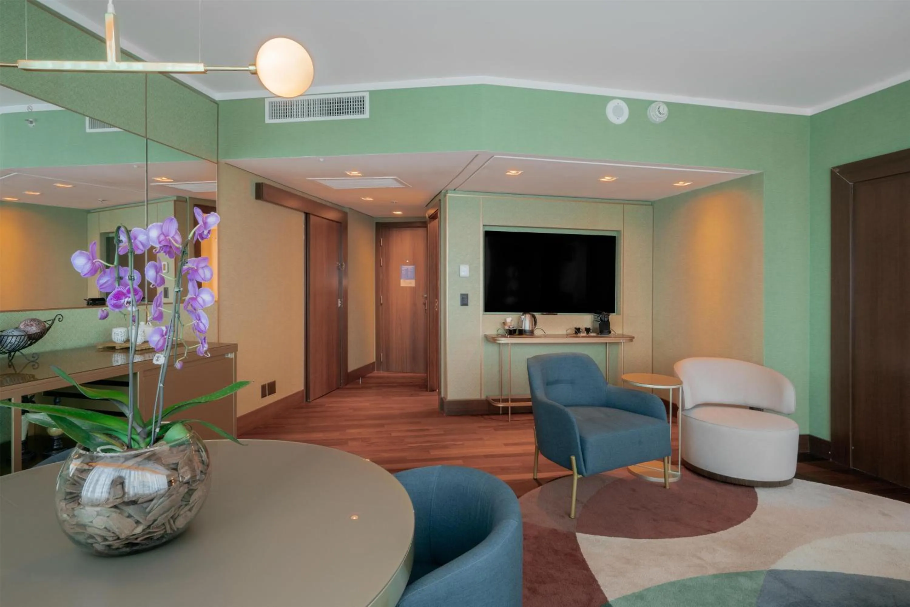 Living room in Hilton Porto Alegre, Brazil