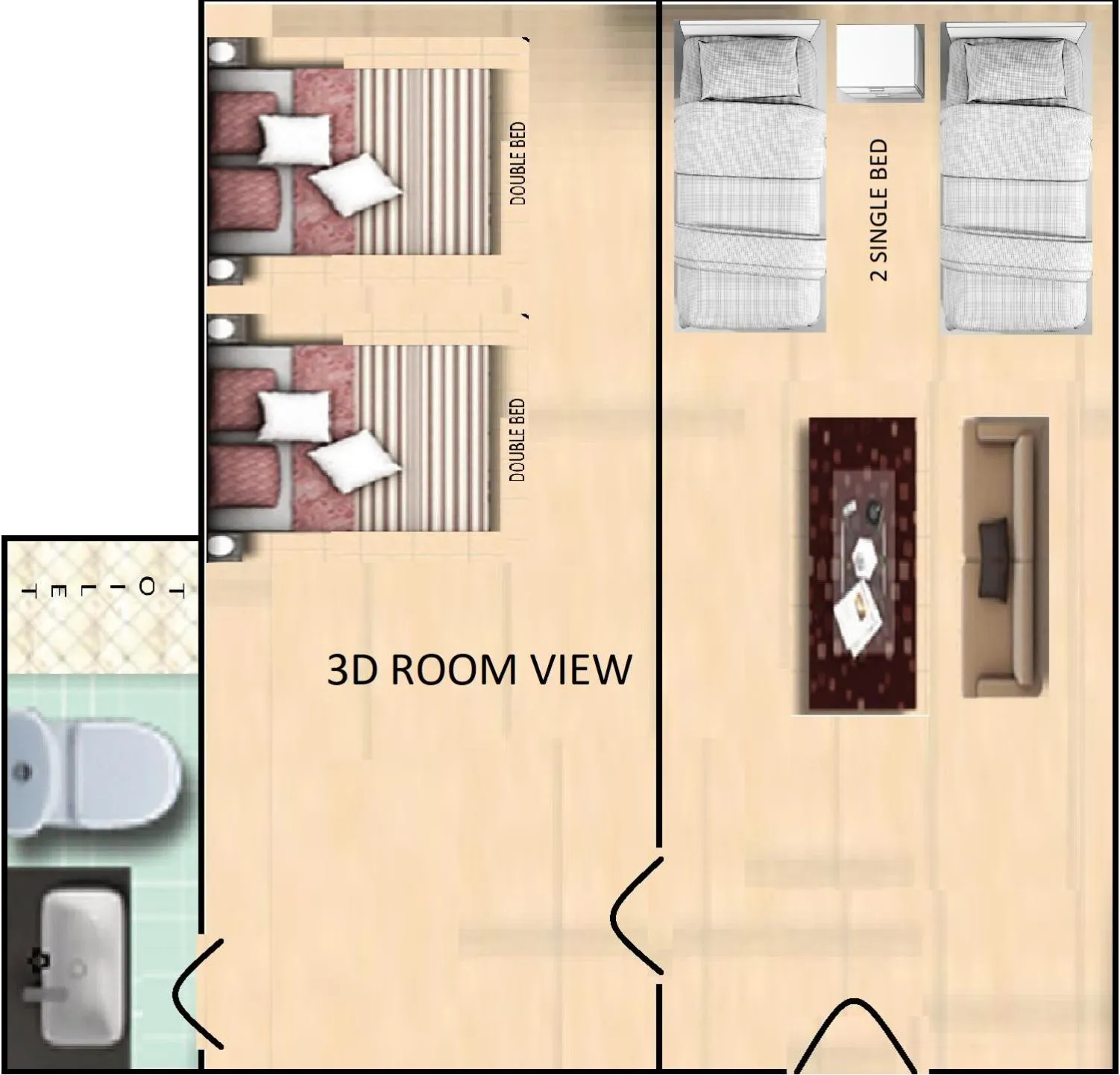Floor plan in Hotel Imereti - Old Tbilisi Center