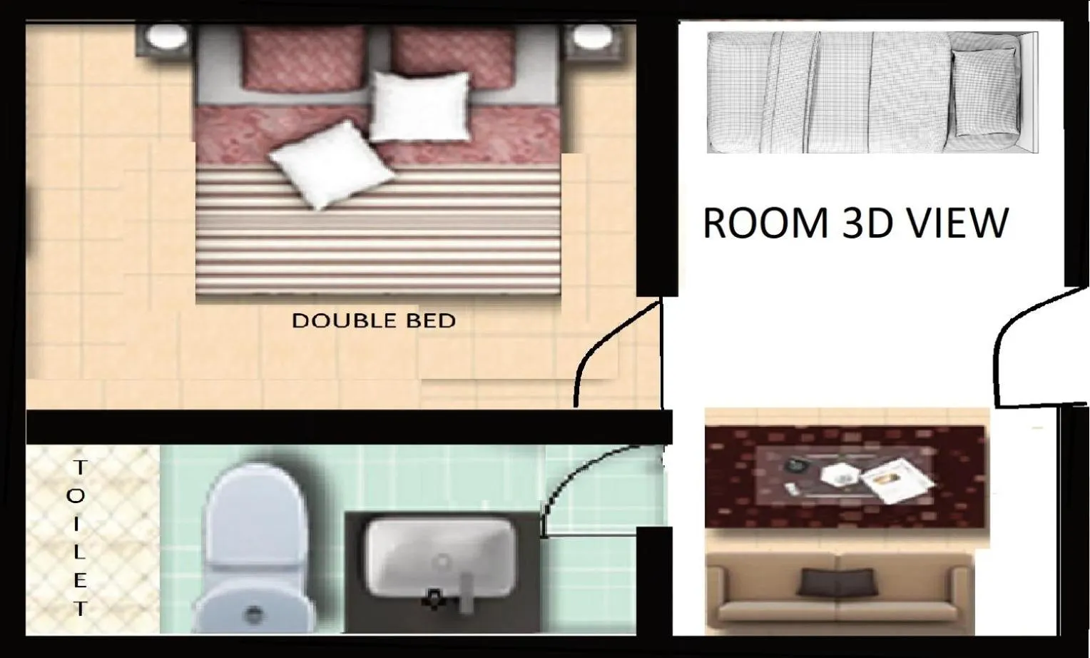 Floor plan in Hotel Imereti - Old Tbilisi Center