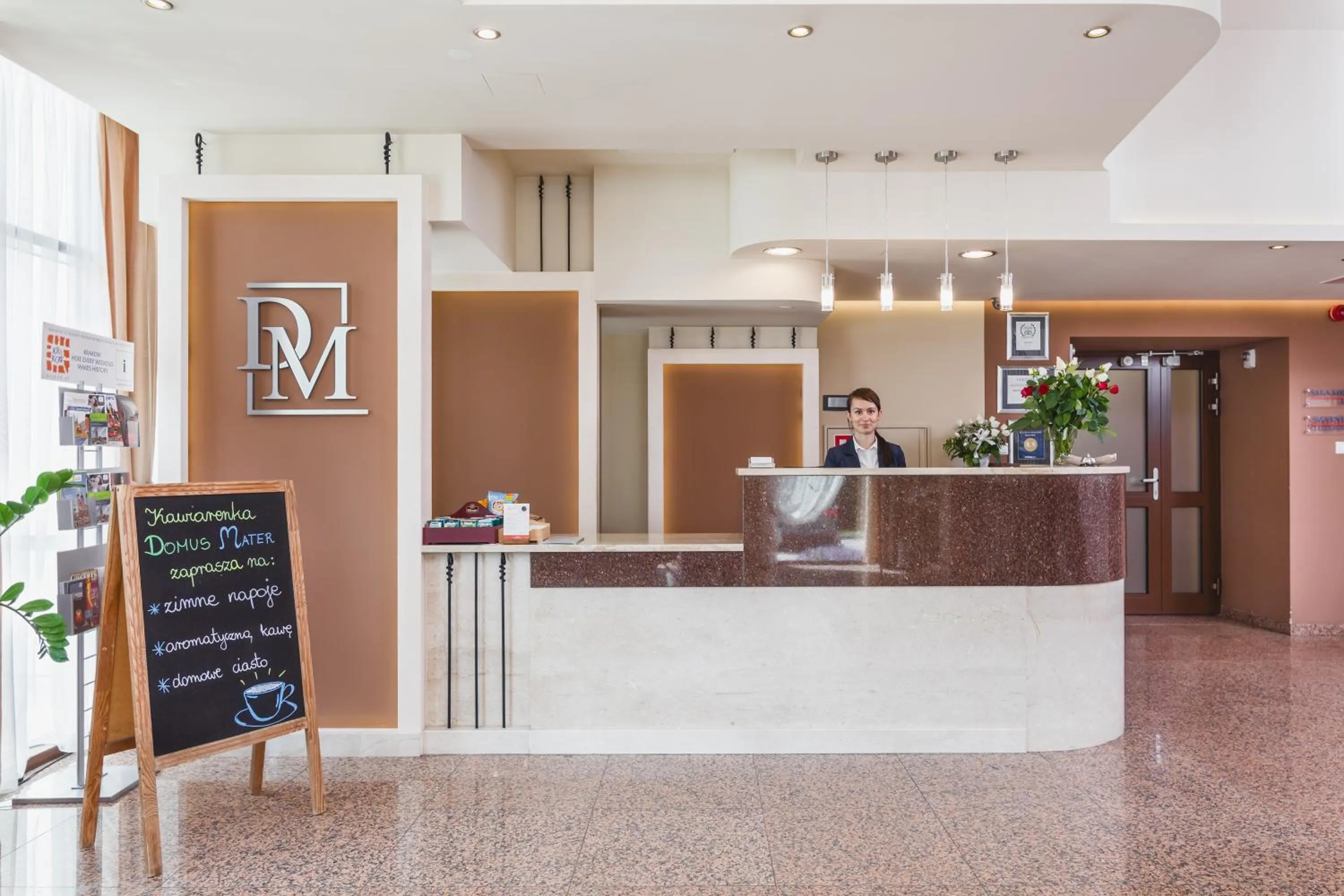 Lobby or reception in Domus Mater Hotel