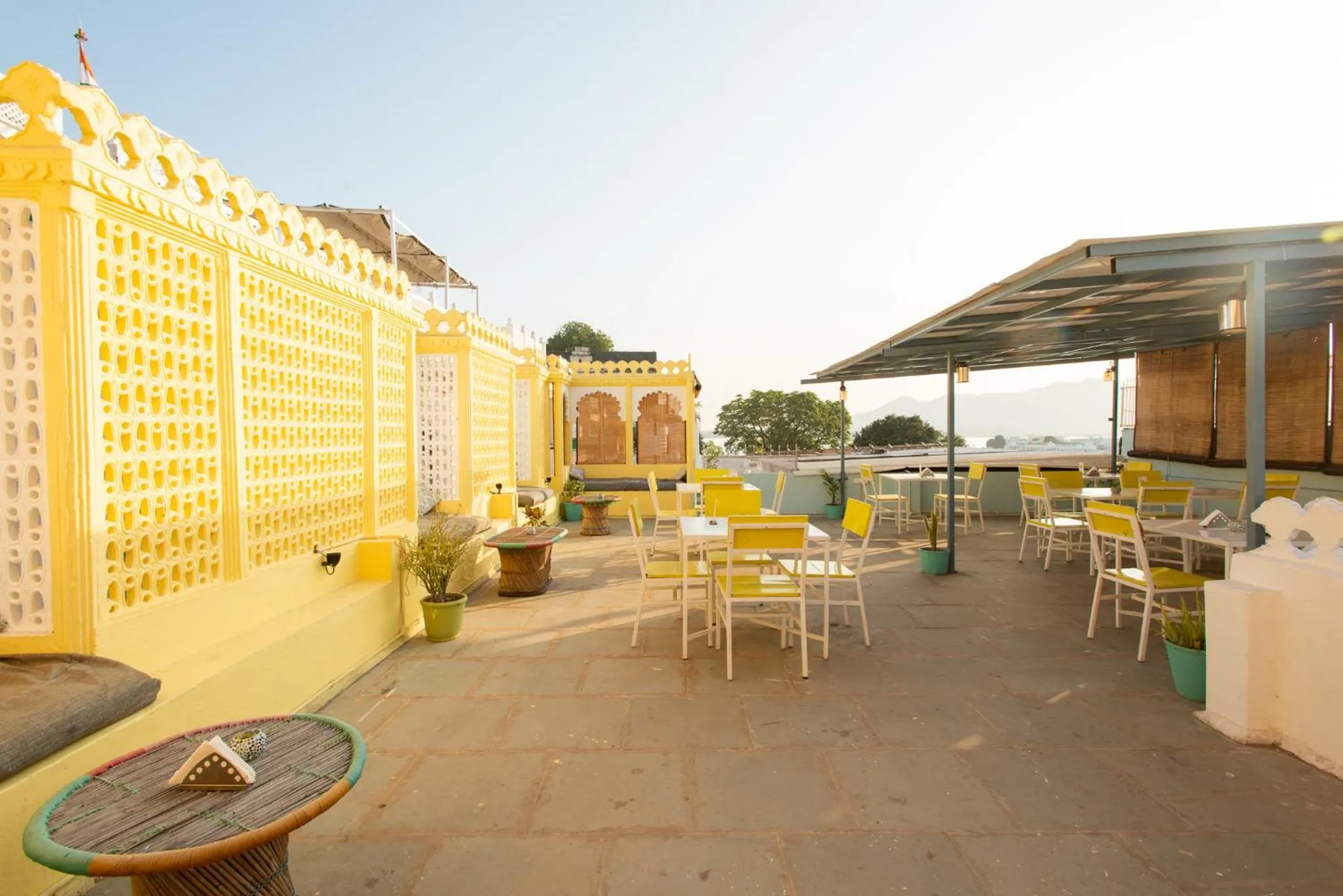 Patio in Hostel Mantra