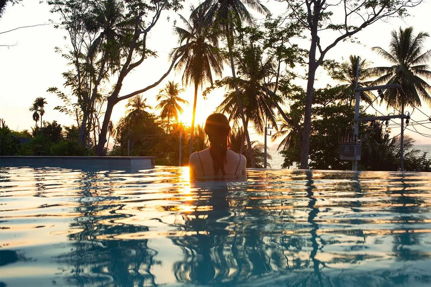 Pool view in Jaiyen Boutique Resort Pool view in Jaiyen Boutique Resort