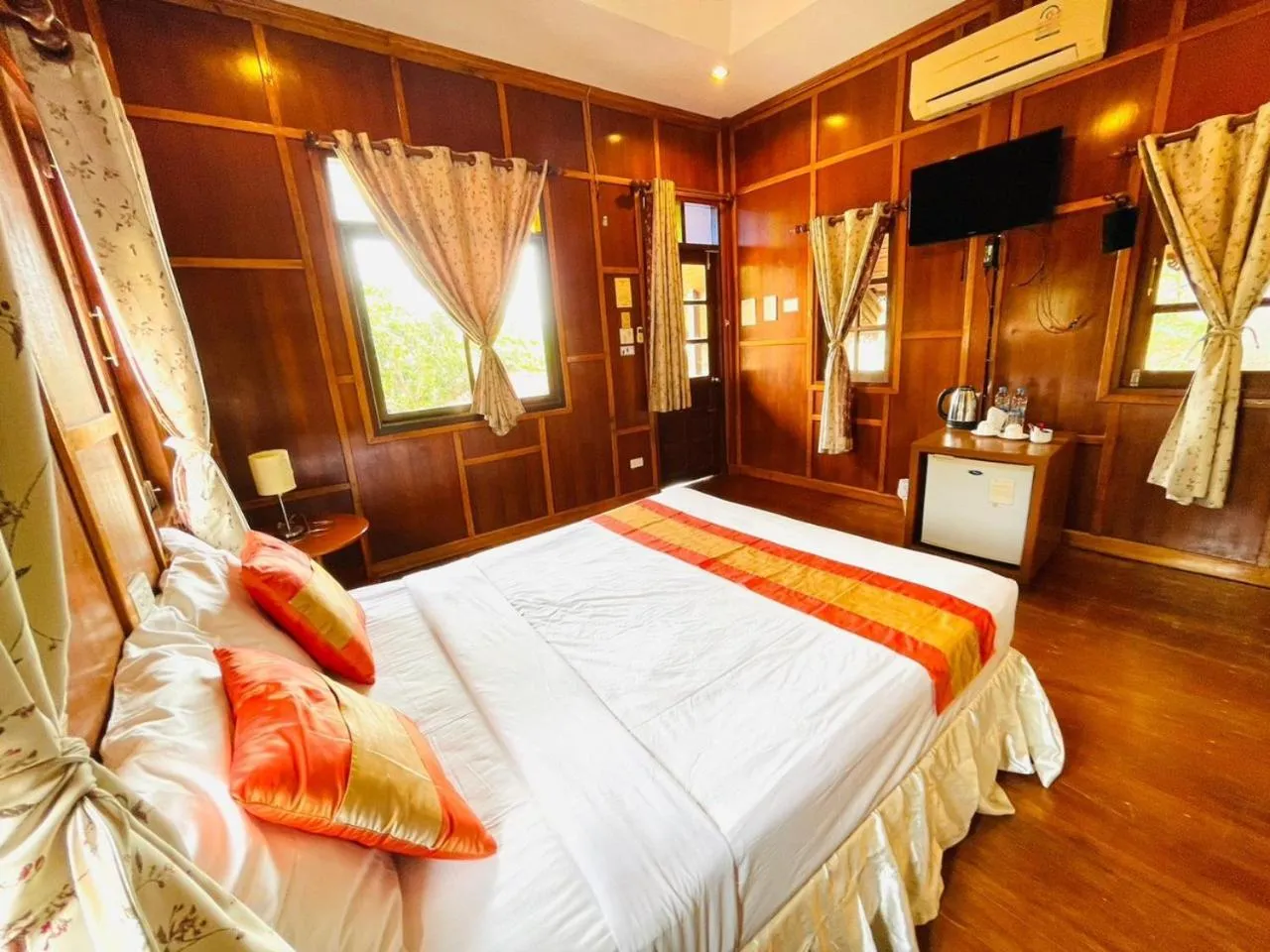 Bed in Grand Sea Beach Resort