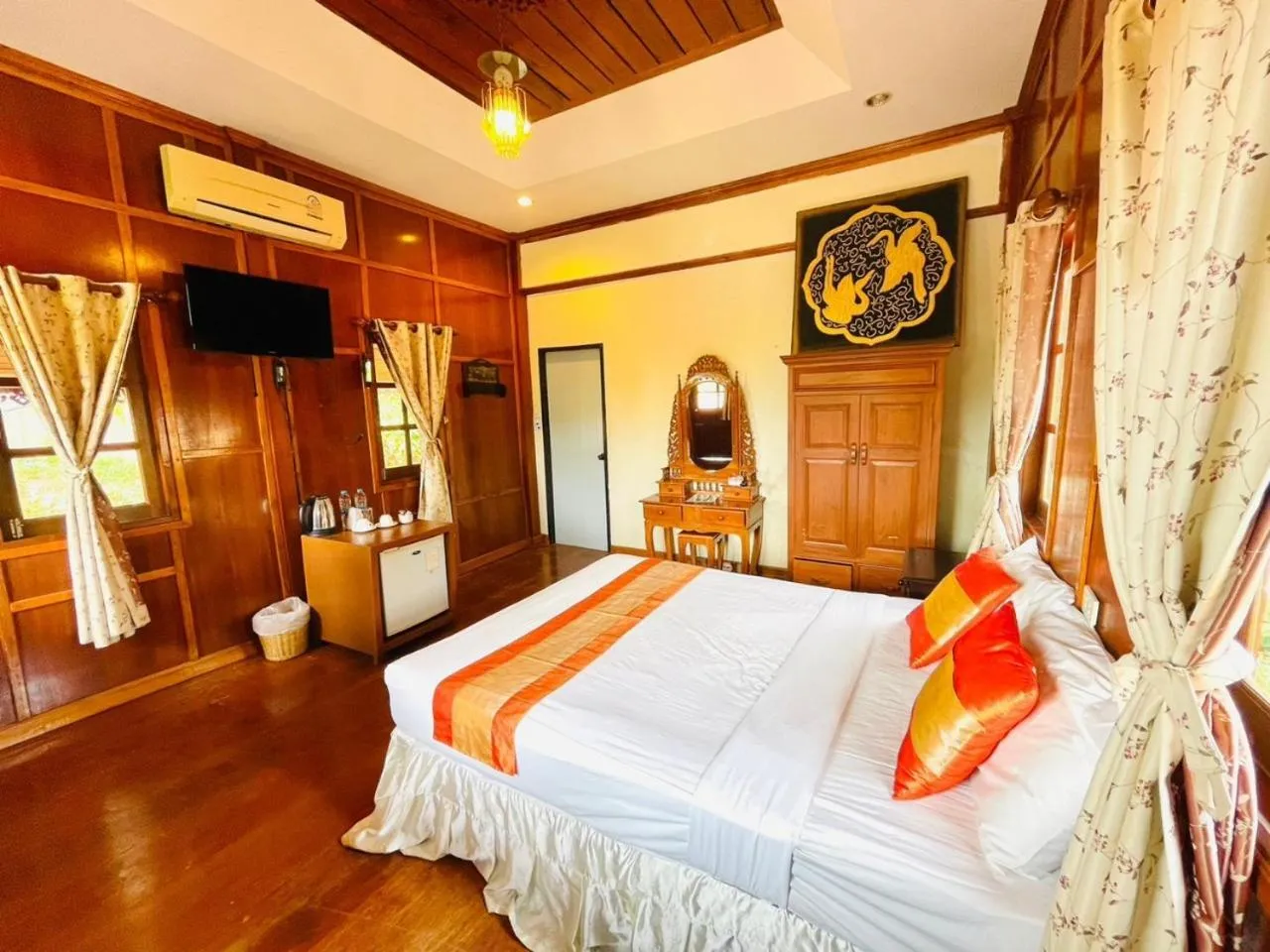 Bed in Grand Sea Beach Resort