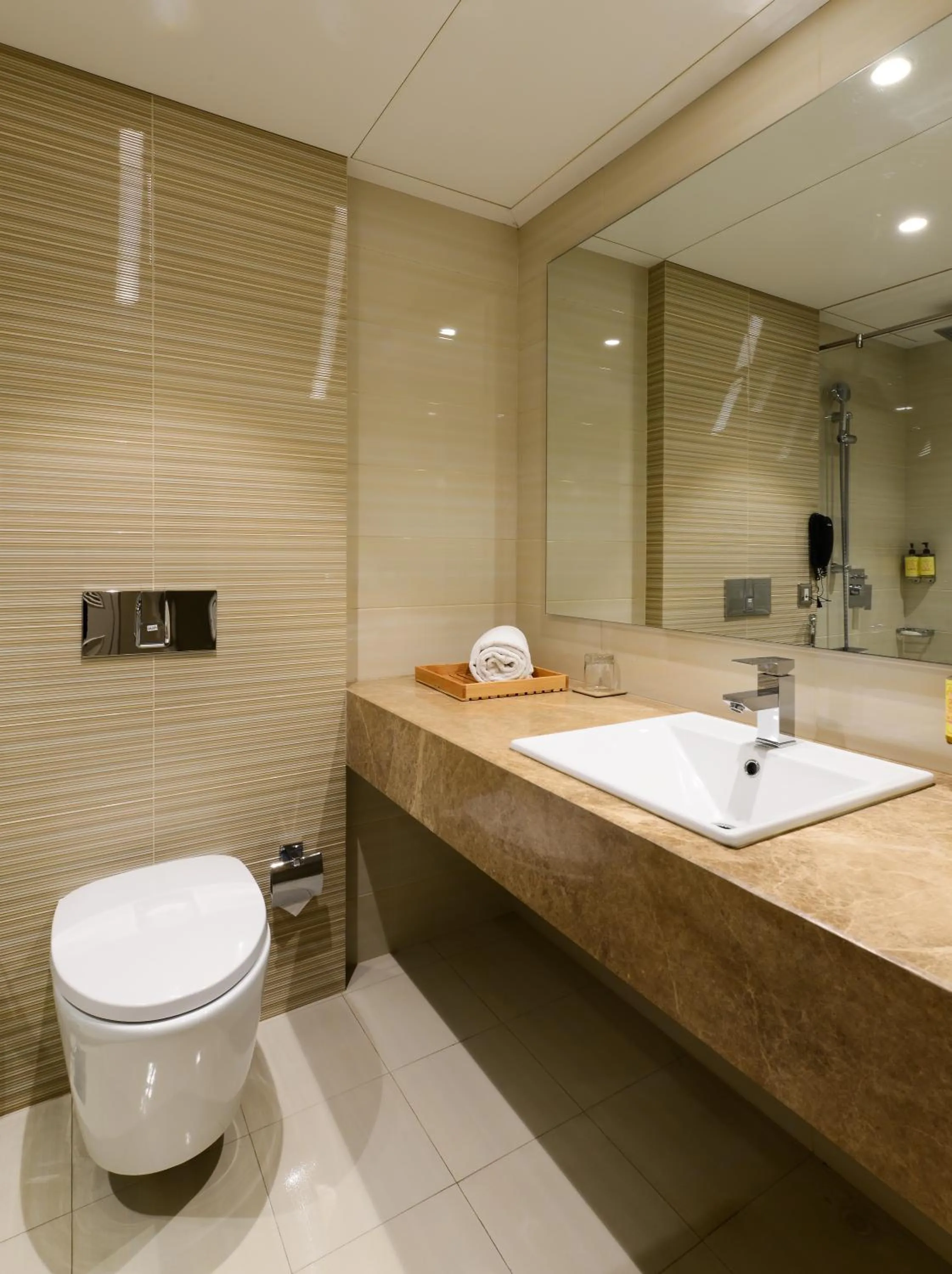 Bathroom in Lemon Tree Premier “The Atrium” Ahmedabad