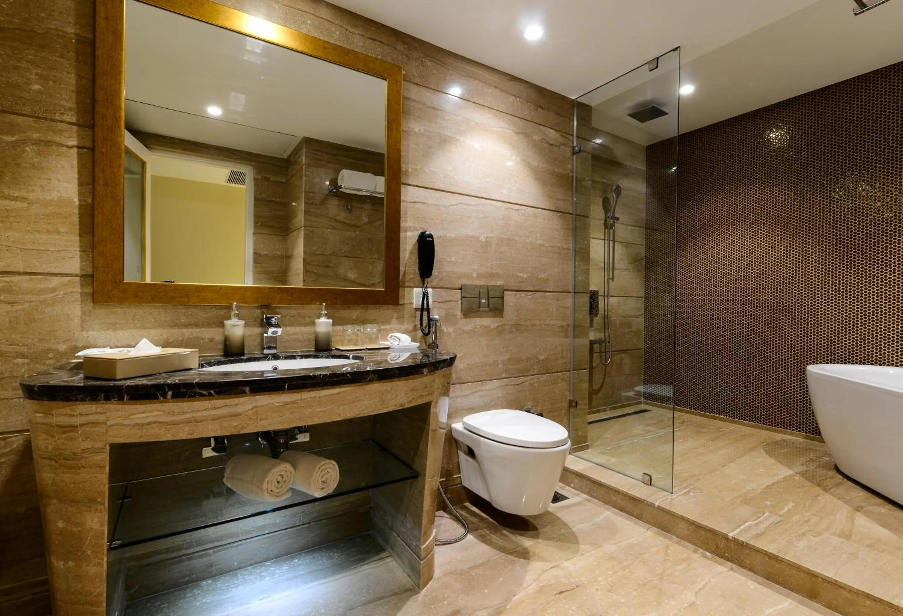 Bathroom in Lemon Tree Premier “The Atrium” Ahmedabad