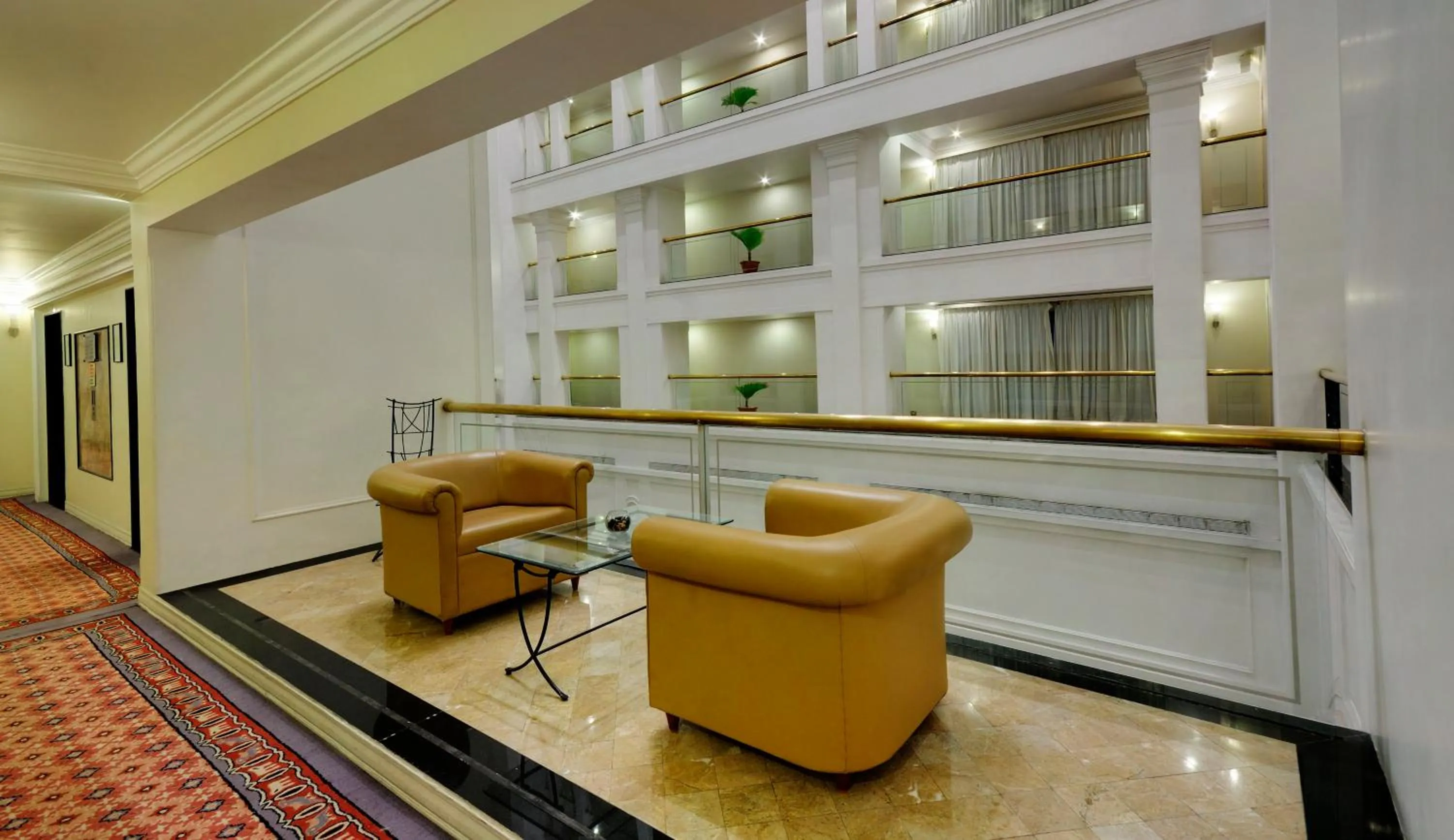 Seating area in Lemon Tree Premier “The Atrium” Ahmedabad