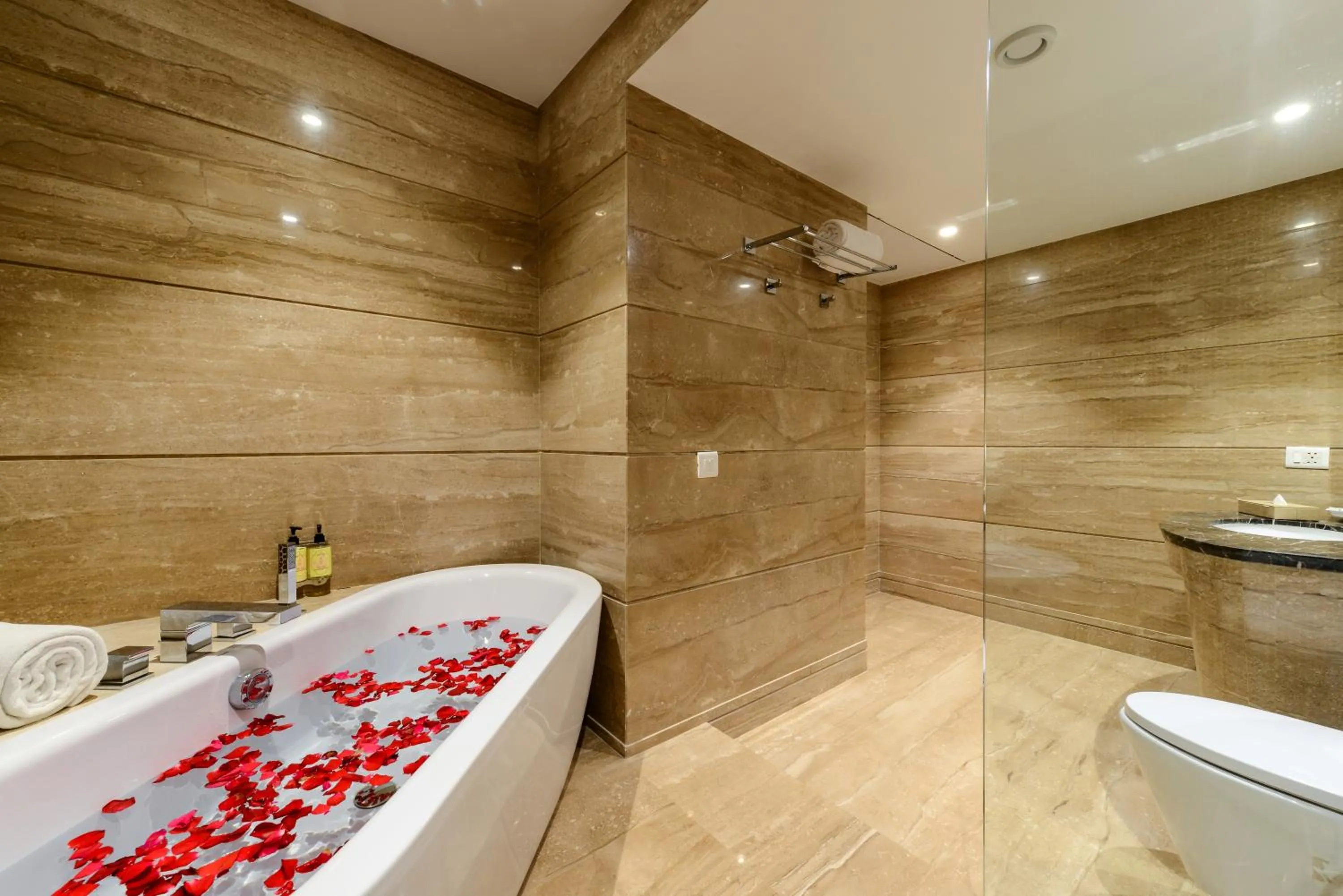 Bathroom in Lemon Tree Premier “The Atrium” Ahmedabad
