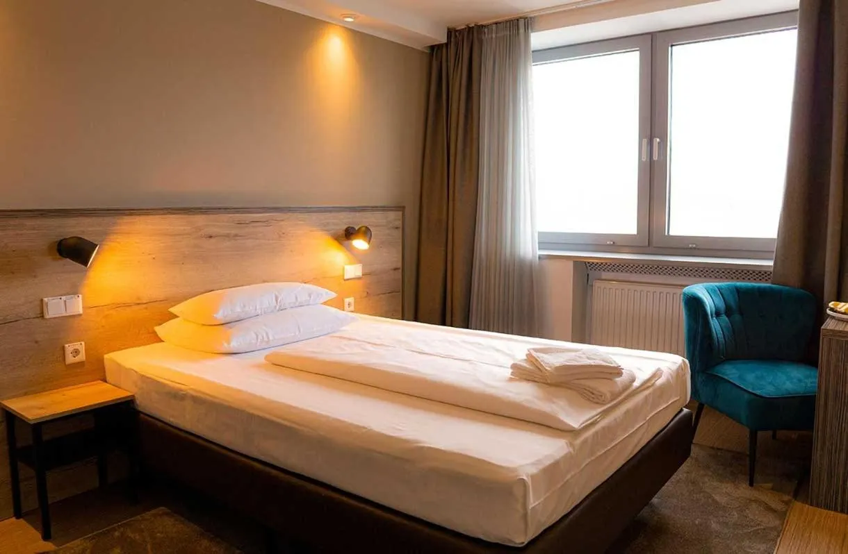 Bed in Hotel Sportforum