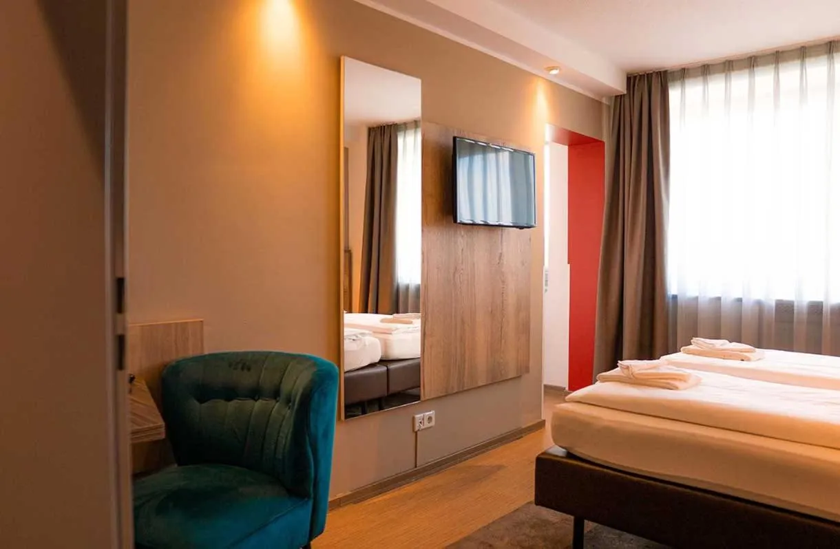 Bed in Hotel Sportforum