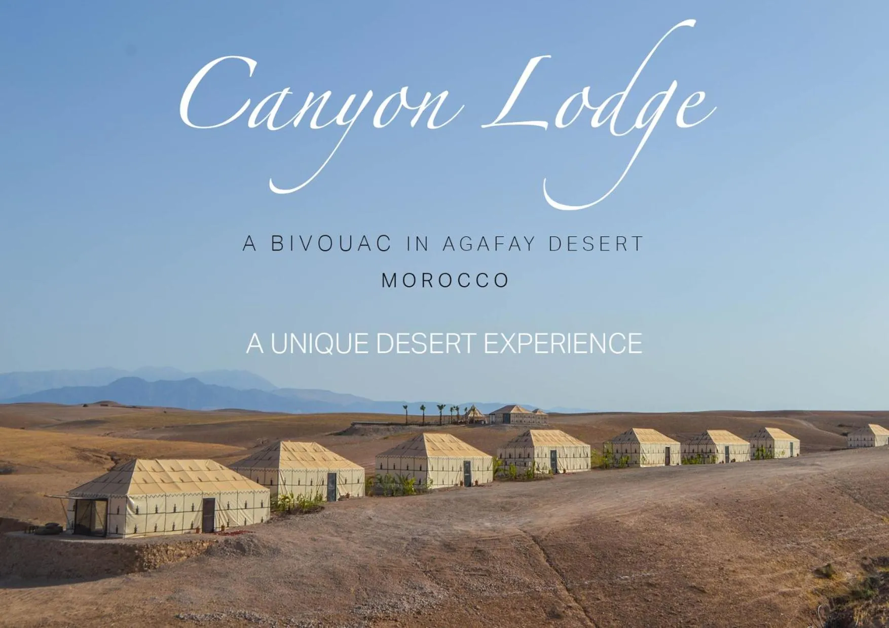Canyon Lodge Désert Agafay