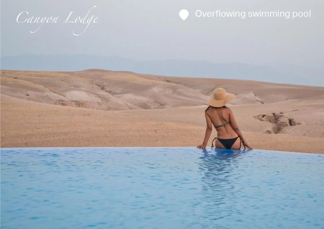 Swimming pool in Canyon Lodge Désert Agafay