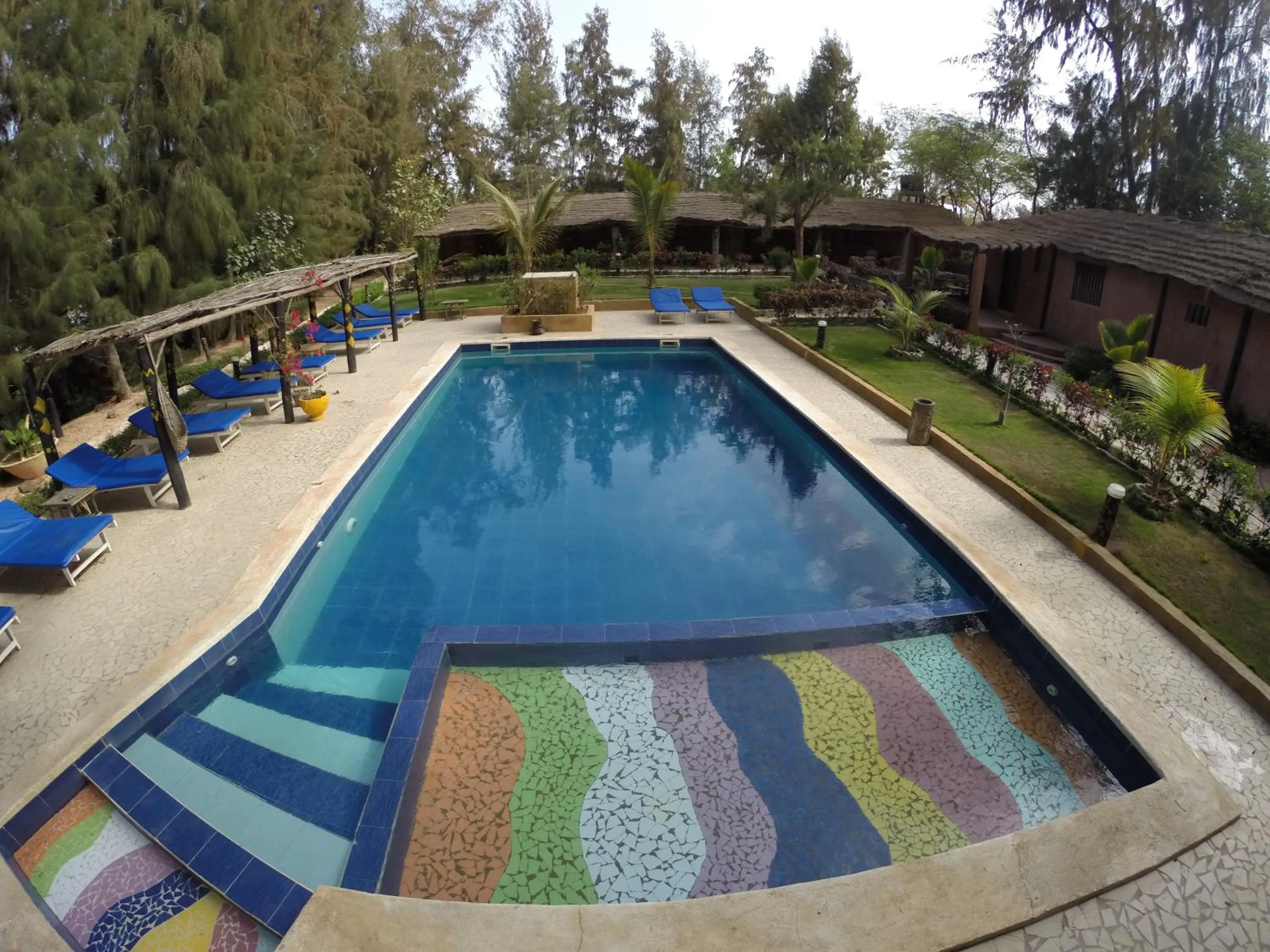 Pool view in Hotel le Trarza